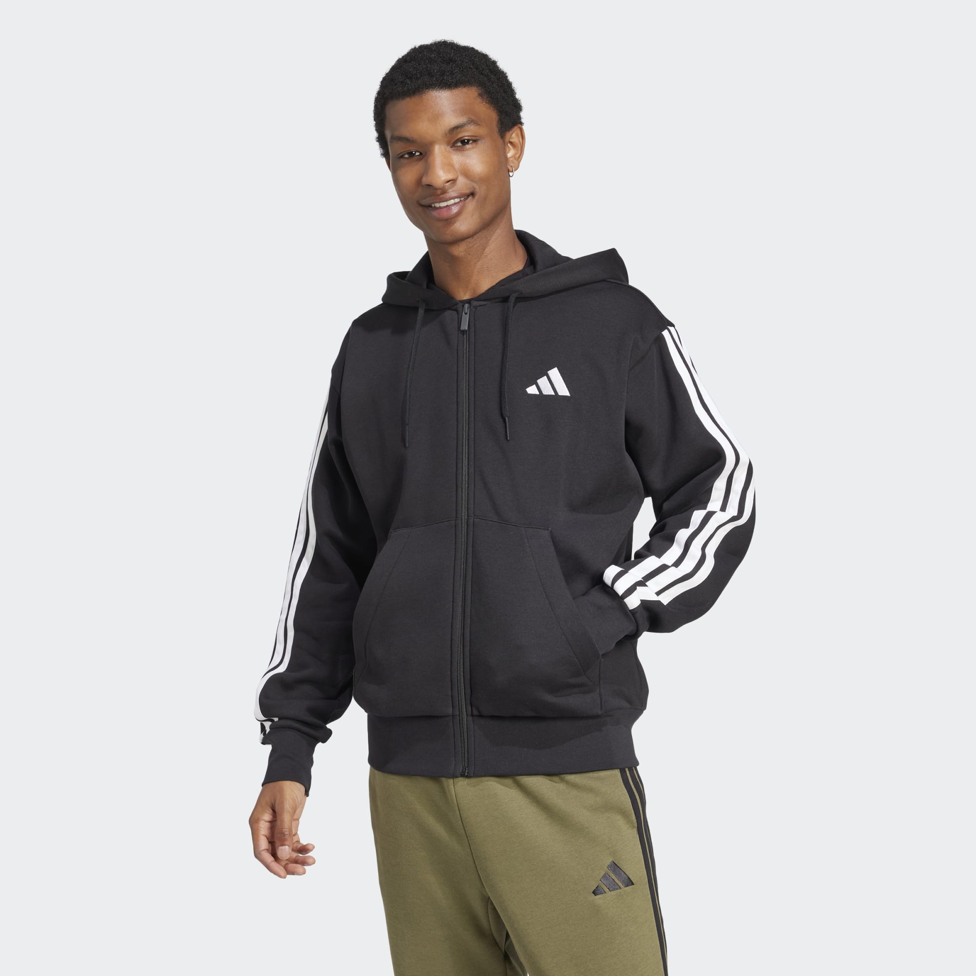 ADIDAS M 3S FL FZ HD Fußballoberteile ADIDAS