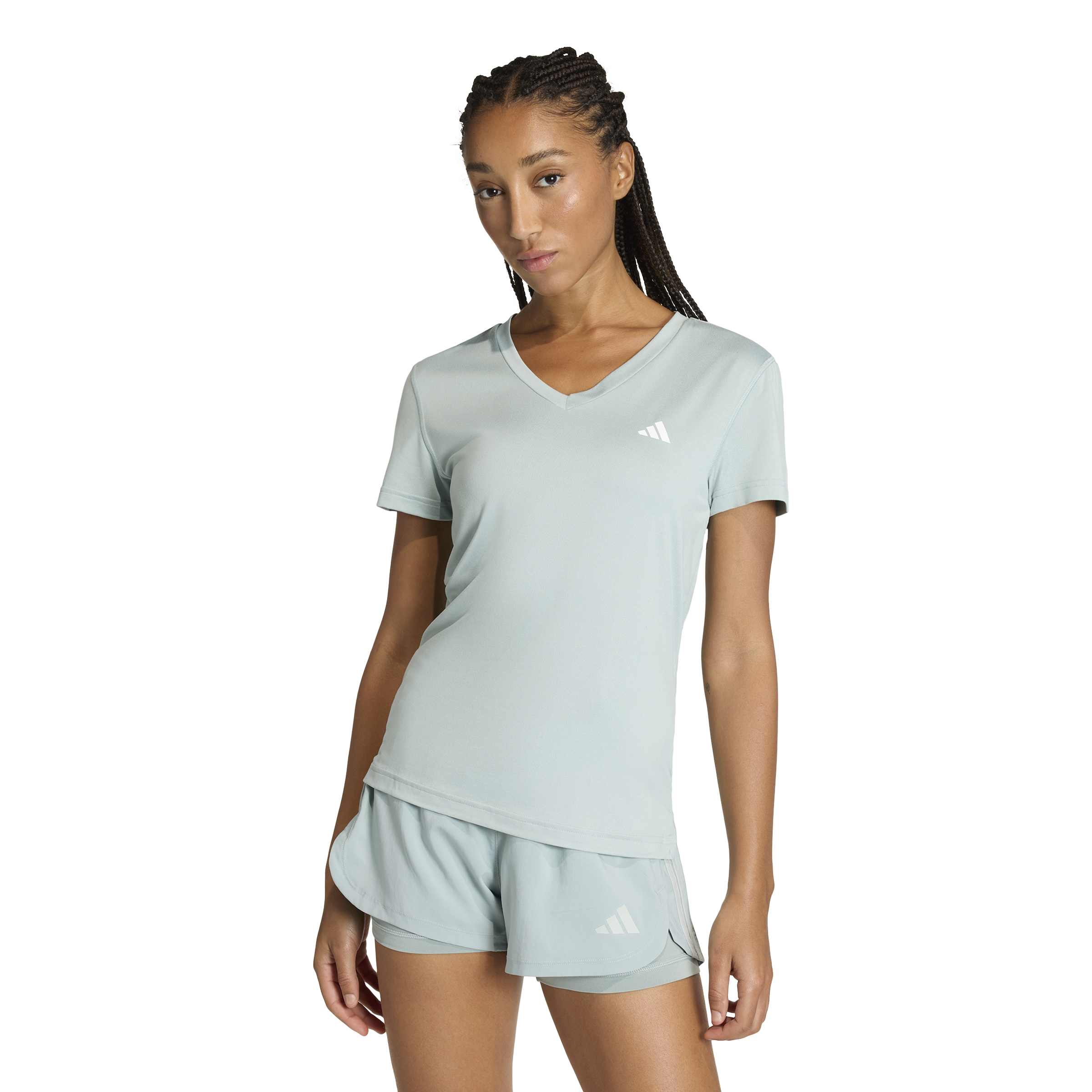 ADIDAS WE MIN V NK TEE Trainingsshirts ADIDAS