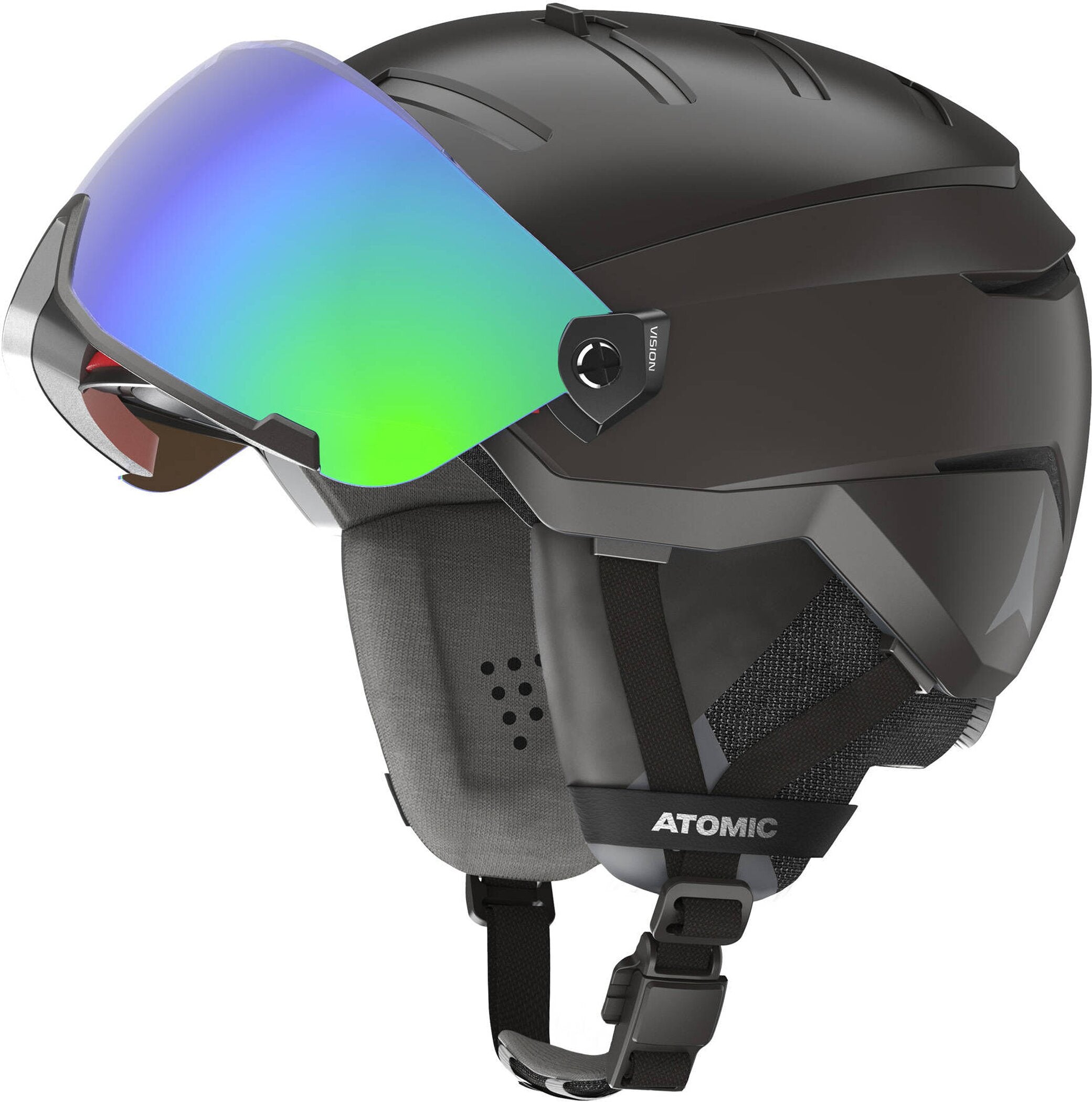 ATOMIC SAVOR GT AMID VISOR HD White infinity teel Skihelme ATOMIC