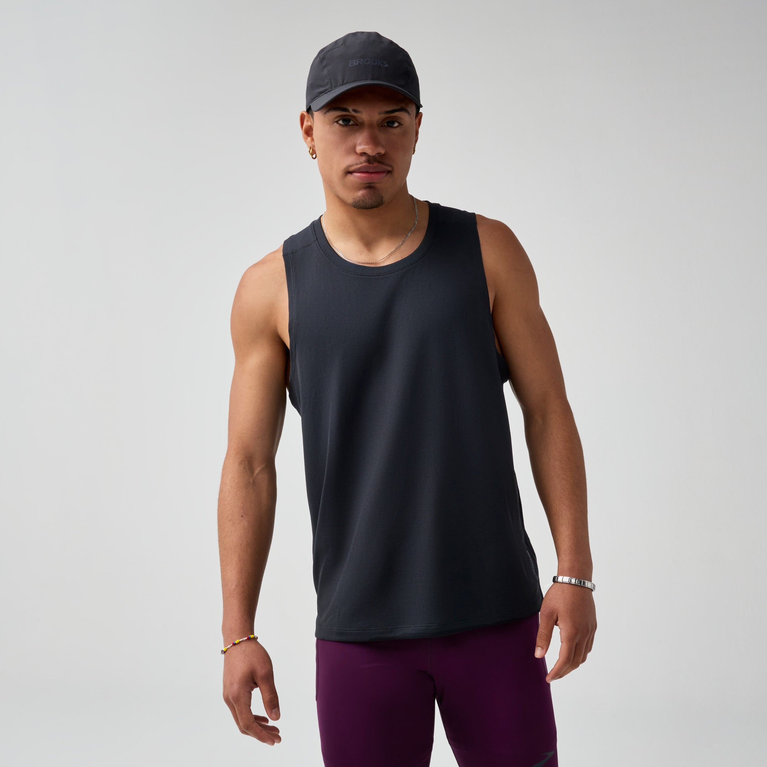 BROOKS Dash Singlet Laufshirts BROOKS Black S