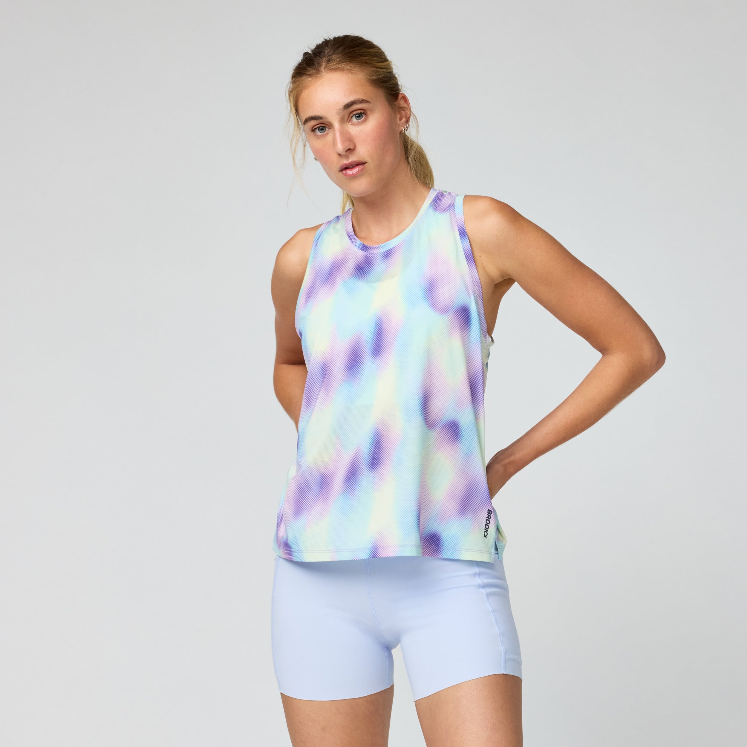 BROOKS Dash Tank Printed Laufshirts BROOKS 009 XS