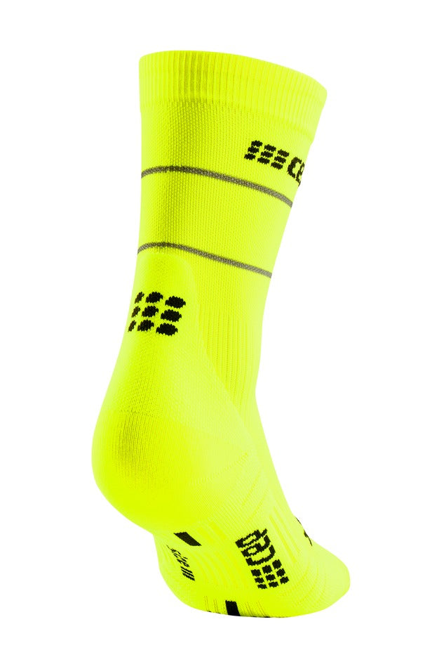 CEP reflective mid cut socks, men Laufsocken CEP