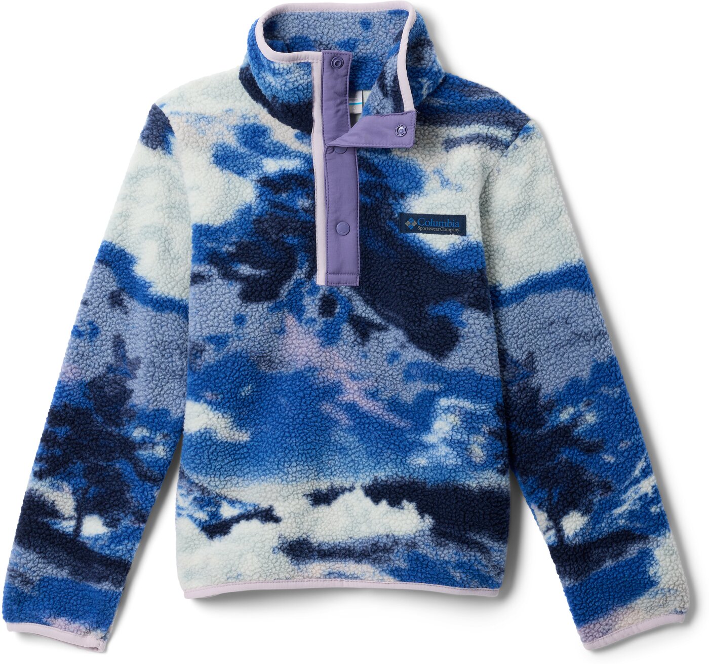 COLUMBIA Helvetia II Printed Half Snap Fleec Chalk COLUMBIA Collegiate Navy XS