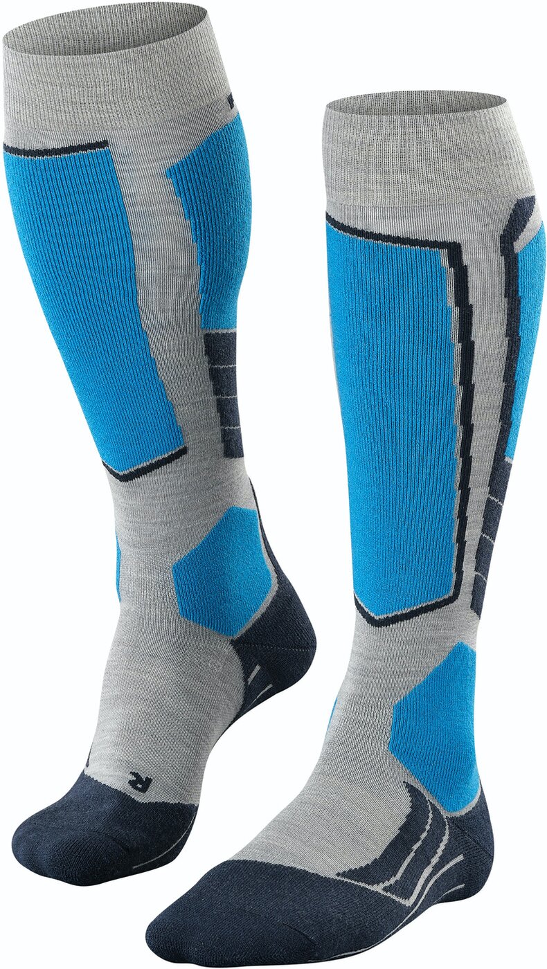 FALKE Herren Skistrümpfe "SK2 Wool" Skisocken FALKE 3400 light grey 39-41