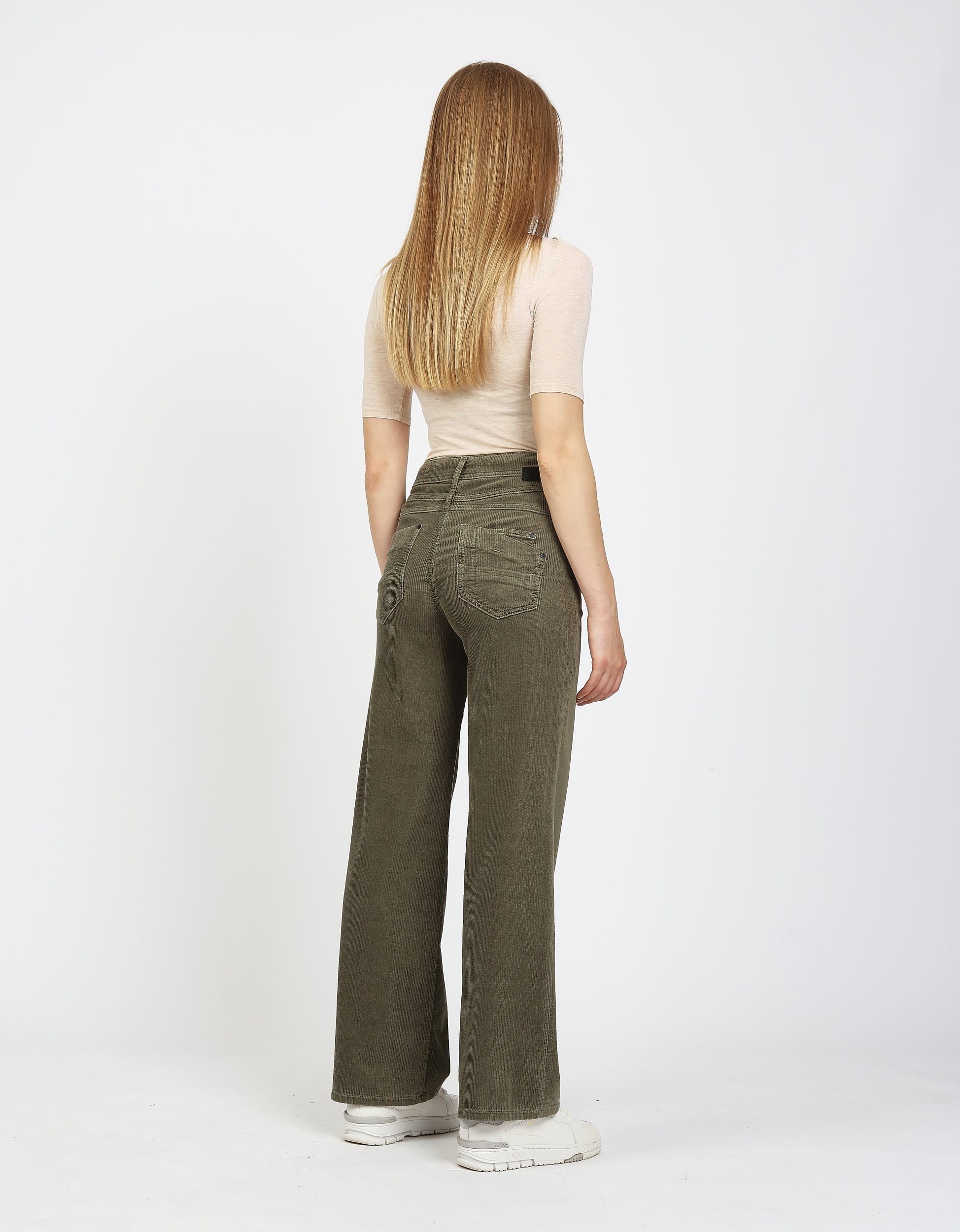 GANG 94AMELIE WIDE ecru Freizeithosen GANG