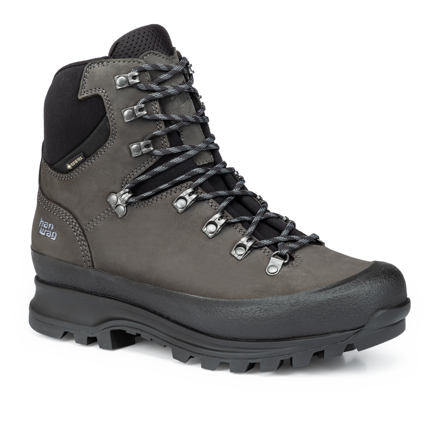 HANWAG Nazcat II GTX 64012 Asphalt/Black Trekkingschuhe HANWAG 64012 Asphalt/Black 42