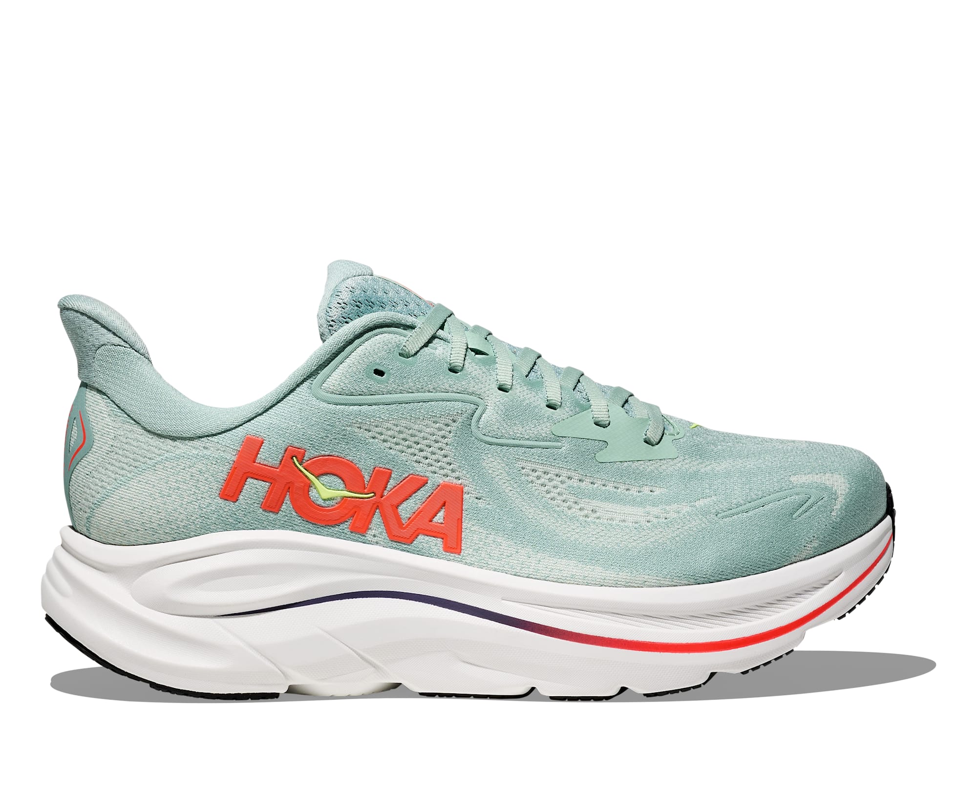 HOKA ONE ONE M CLIFTON 10 Neutral HOKA ONE ONE SAGE / NEON FLAME 42