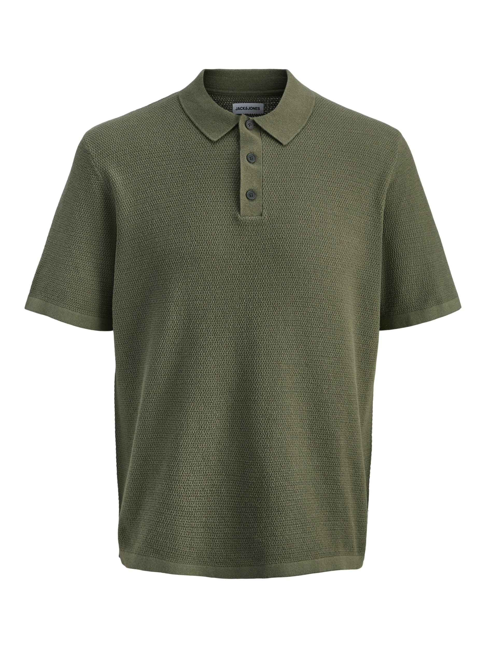 JACK & JONES JJEGEORGE KNIT POLO SS SN Freizeitshirts /-hemden JACK & JONES Dusty Olive S