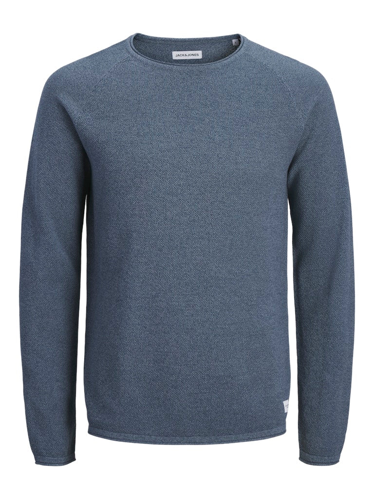 JACK & JONES JJEHILL KNIT CREW NECK NOOS Iceberg Green/Twist Freizeitpullover JACK & JONES Blue Mirage S