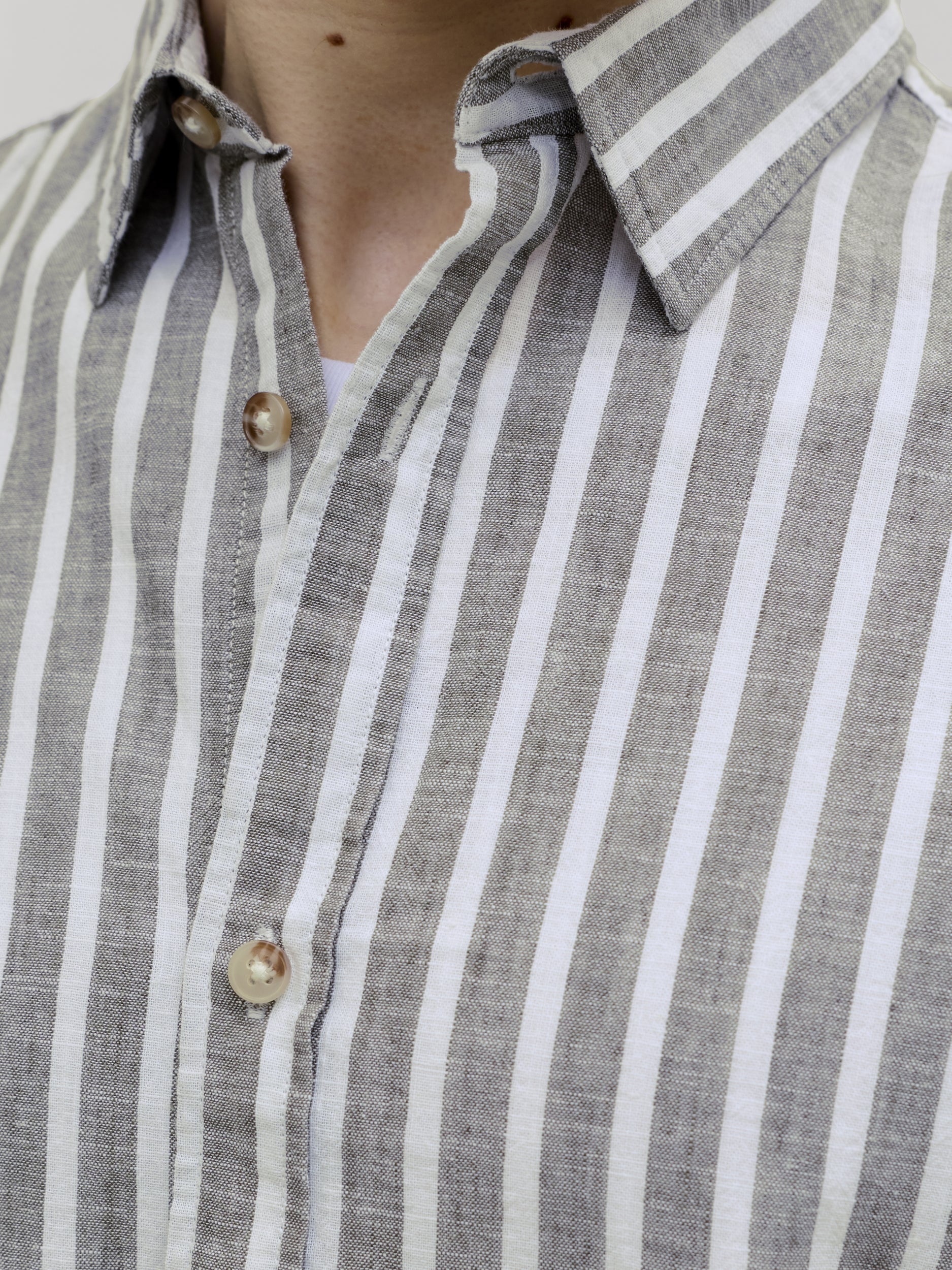 JACK & JONES JJESUMMER LINEN BLEND SHIRT L/S SN Freizeitshirts /-hemden JACK & JONES