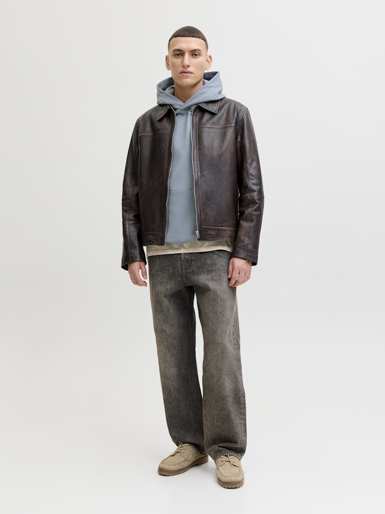 JACK & JONES JORNORREBRO TYPO BACK SWEAT HOOD SN Freizeitpullover JACK & JONES