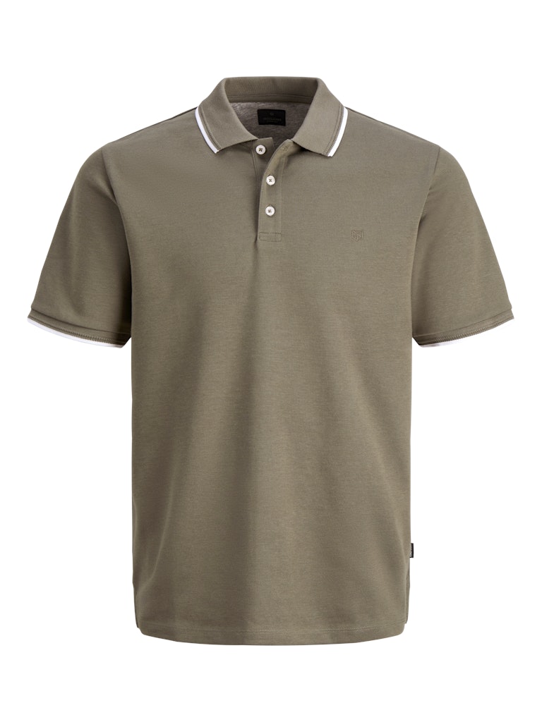 JACK & JONES JPRBLAETHAN DETAIL SS POLO SN Freizeitshirts /-hemden JACK & JONES Smokey Olive S
