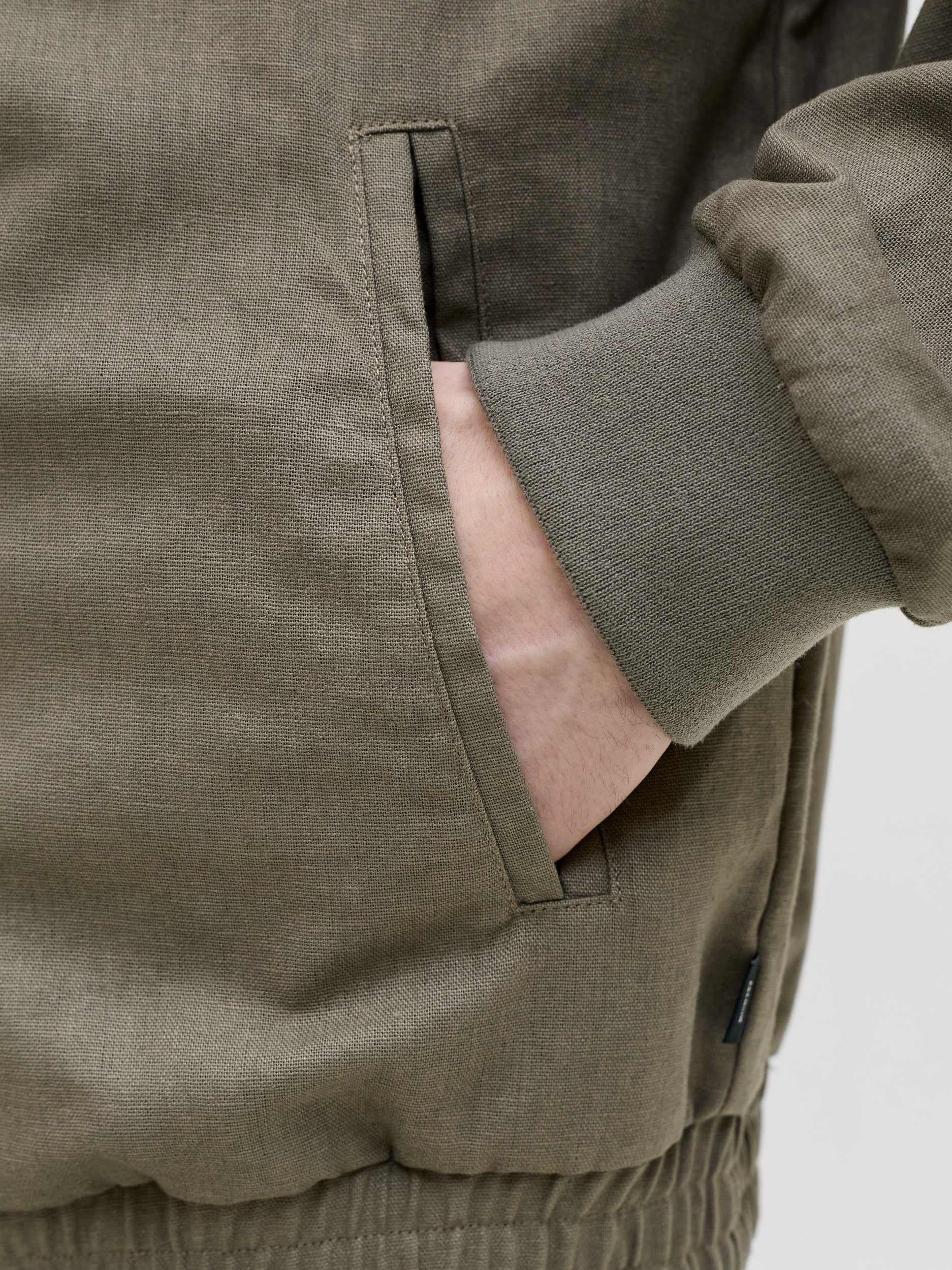 JACK & JONES JPRBLALEISTER LINEN BLEND BOMBER JK Freizeitjacken JACK & JONES