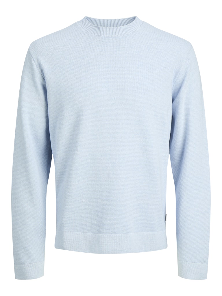 JACK & JONES JPRBLAMILANO SPRING KNIT CREW NECK Freizeitpullover JACK & JONES Chambray Blue/Melange S