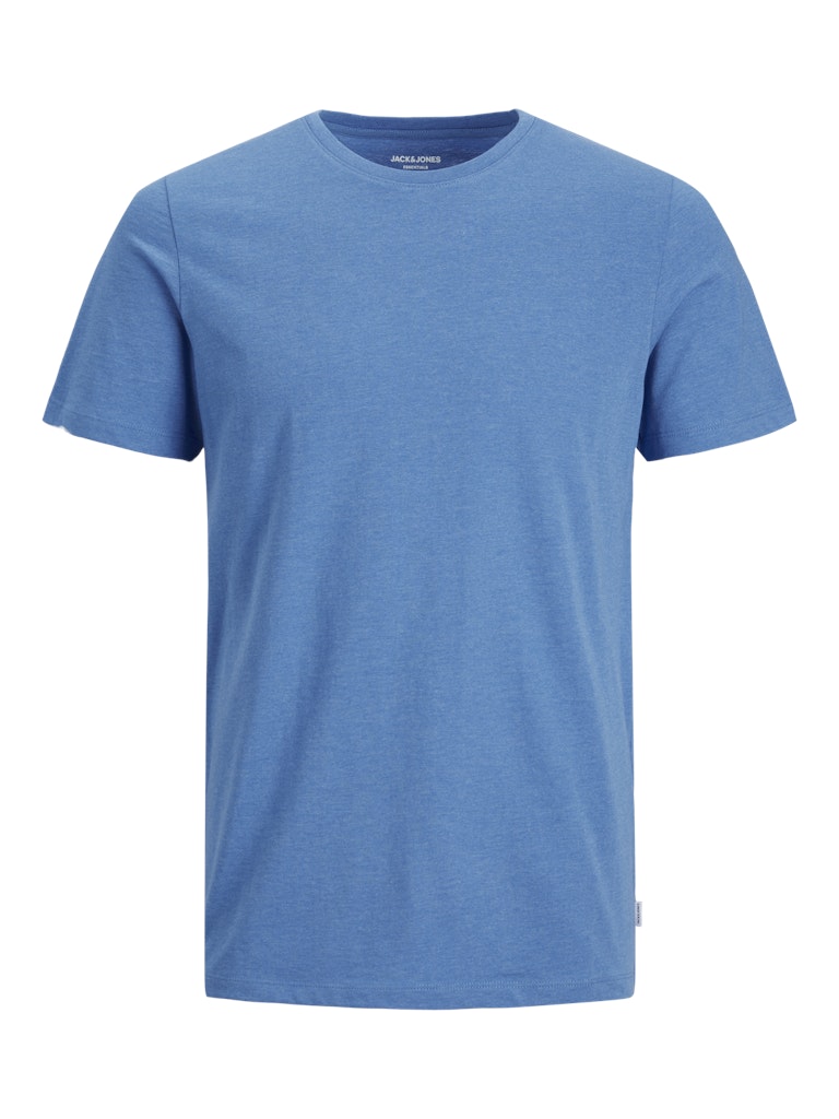 JACK & JONES ORGANIC MELANGE TEE SS NECK NOOS Freizeitshirts /-hemden JACK & JONES NCH BLUE M