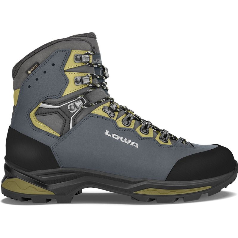 LOWA CAMINO EVO GTX Trekkingschuhe LOWA 7923 stahlblau/kiwi 41.5