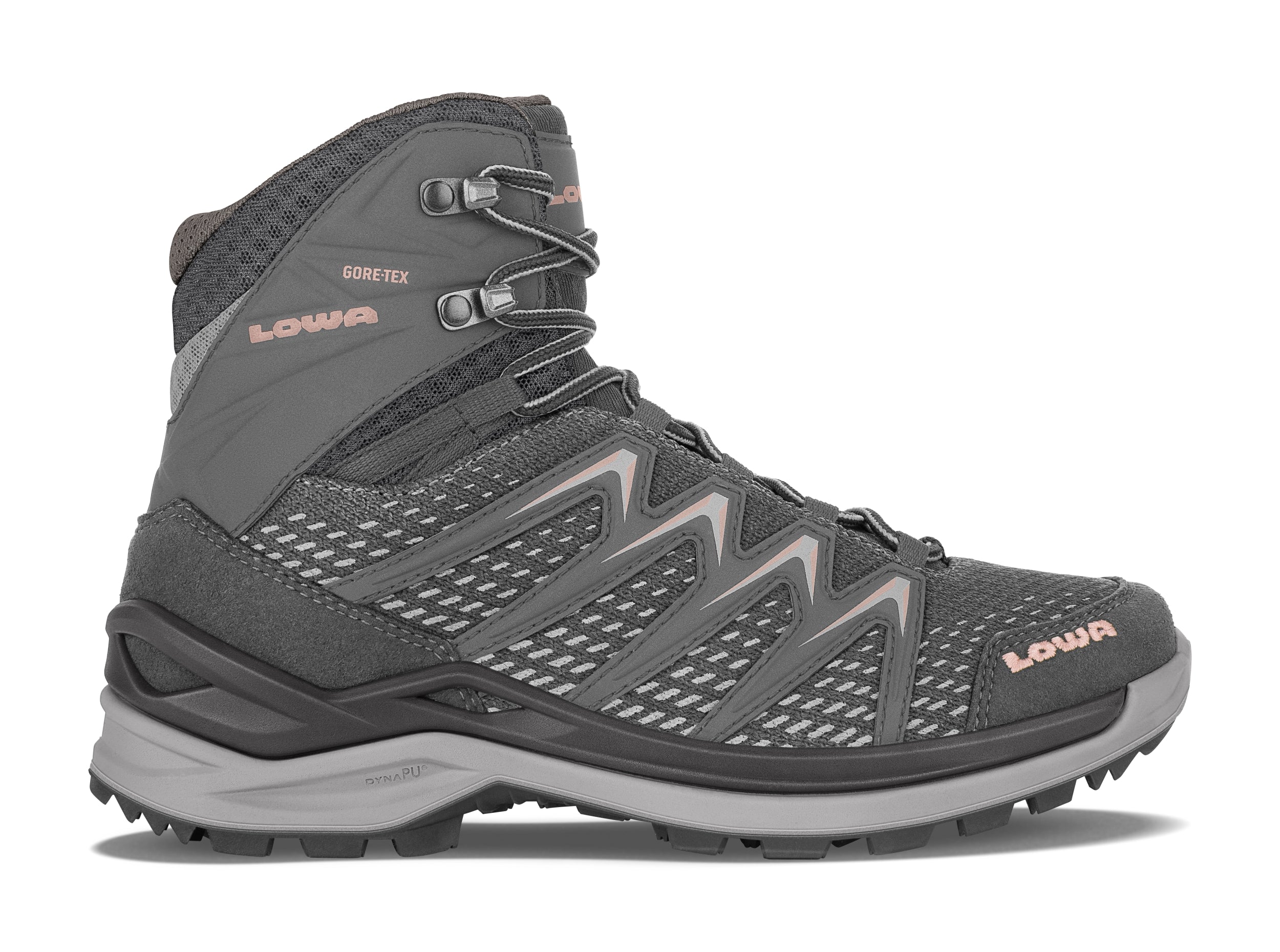 LOWA INNOX PRO GTX MID Ws Multifunktionsschuhe LOWA 9707 ANTHRAZIT/ROSE 37