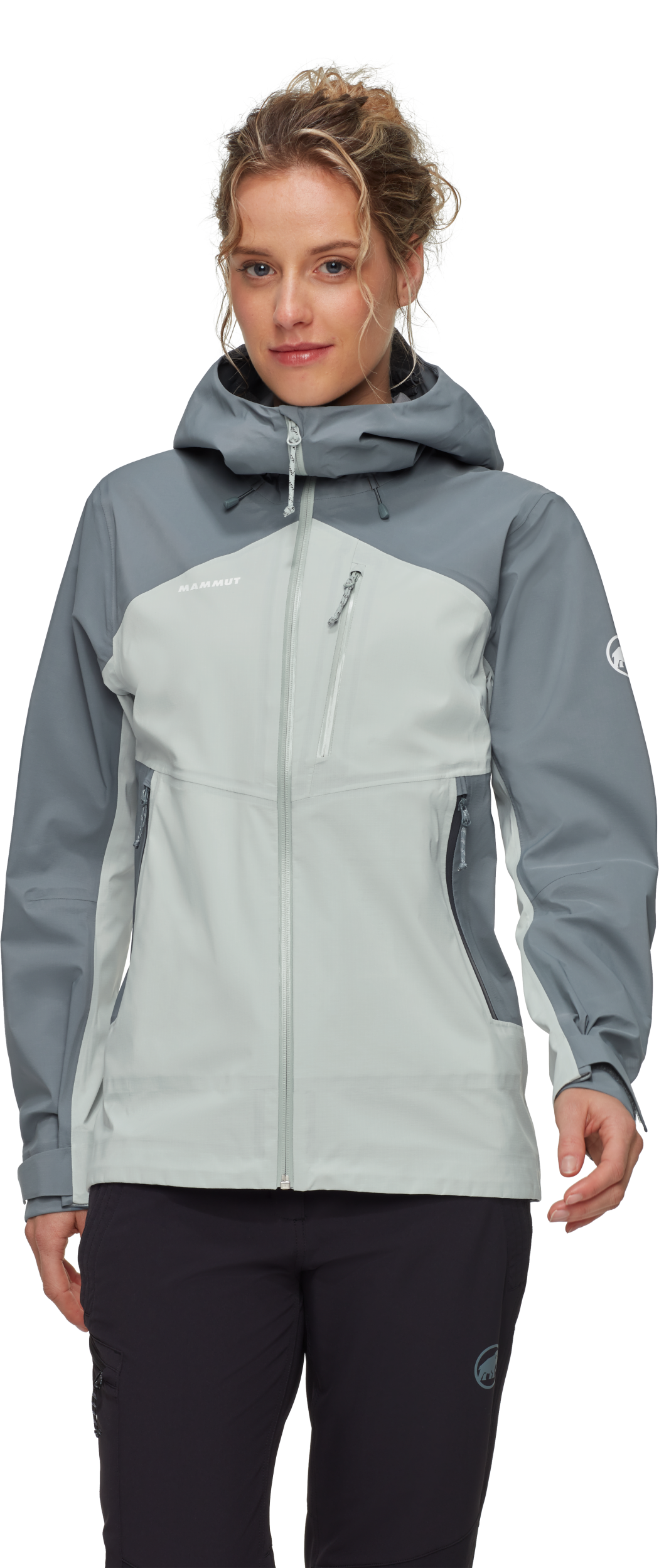 MAMMUT Alto Guide HS Hooded Jacket Women Wanderjacken MAMMUT silver sage-strata S