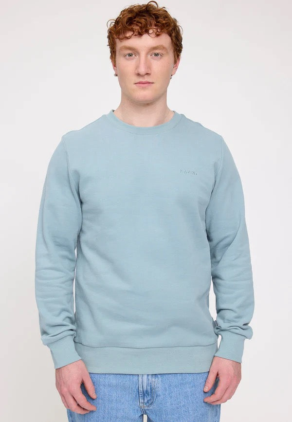 MAZINE Back Print Sweatshirt Freizeitpullover MAZINE steel blue S