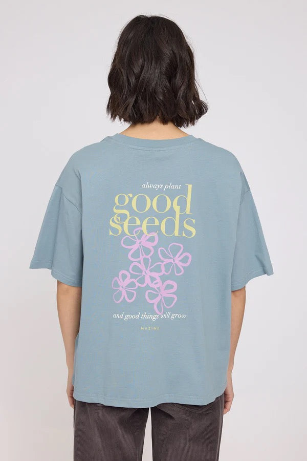 MAZINE Back Print T-Shirt Freizeitshirts /-blusen MAZINE