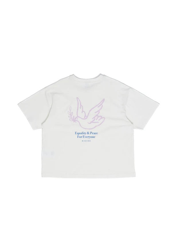 MAZINE Back Print T-Shirt Freizeitshirts /-blusen MAZINE