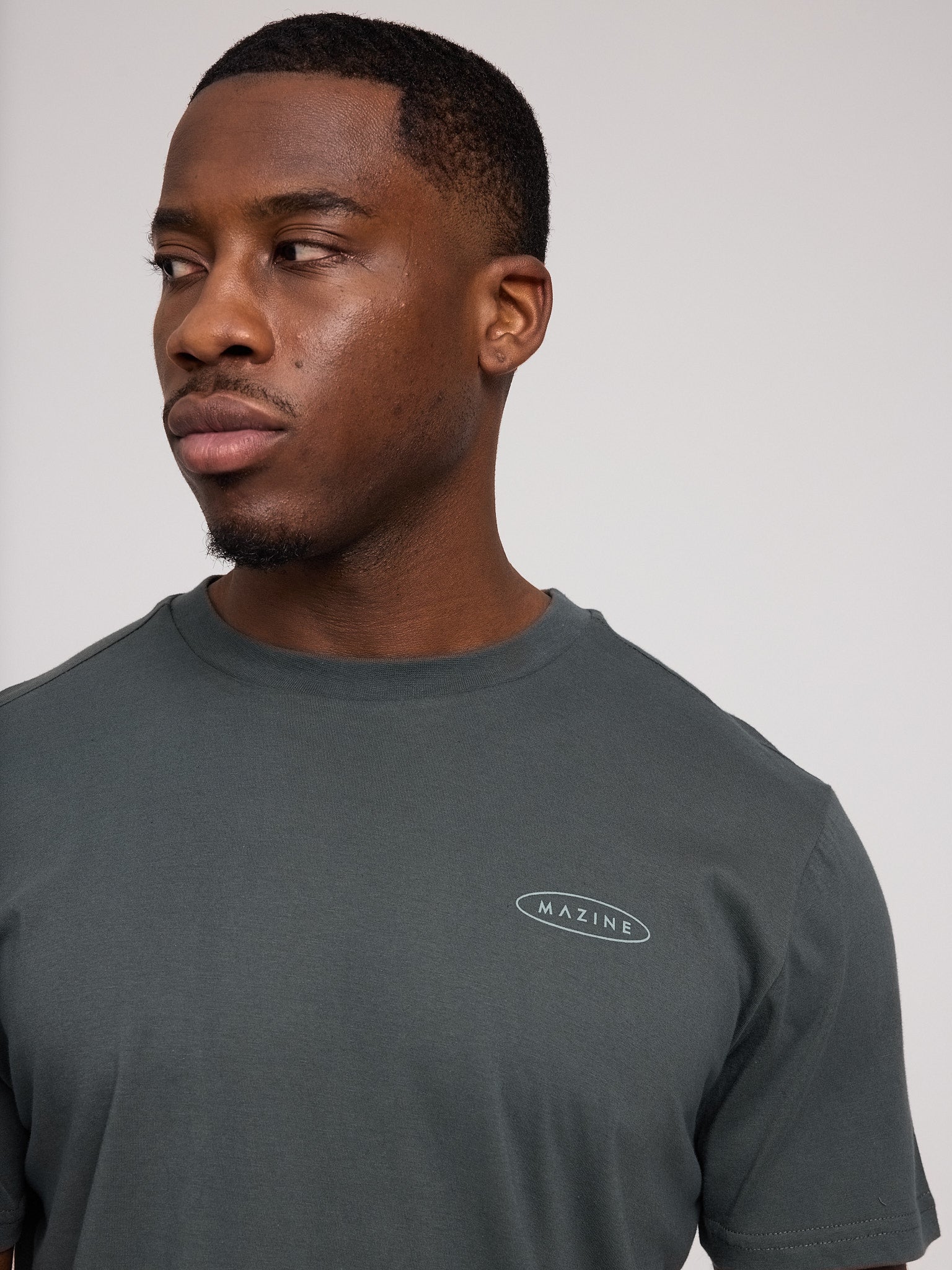 MAZINE Back Print T-Shirt Freizeitshirts /-hemden MAZINE
