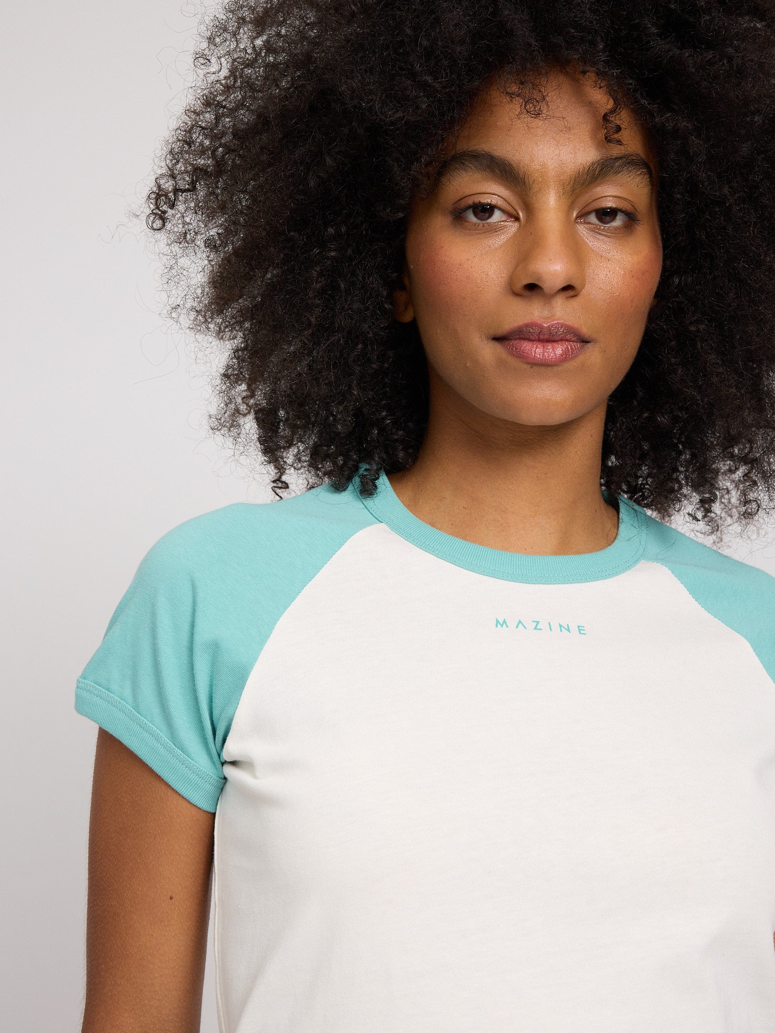 MAZINE Contrast Sleeves T-Shirt Freizeitshirts /-blusen MAZINE