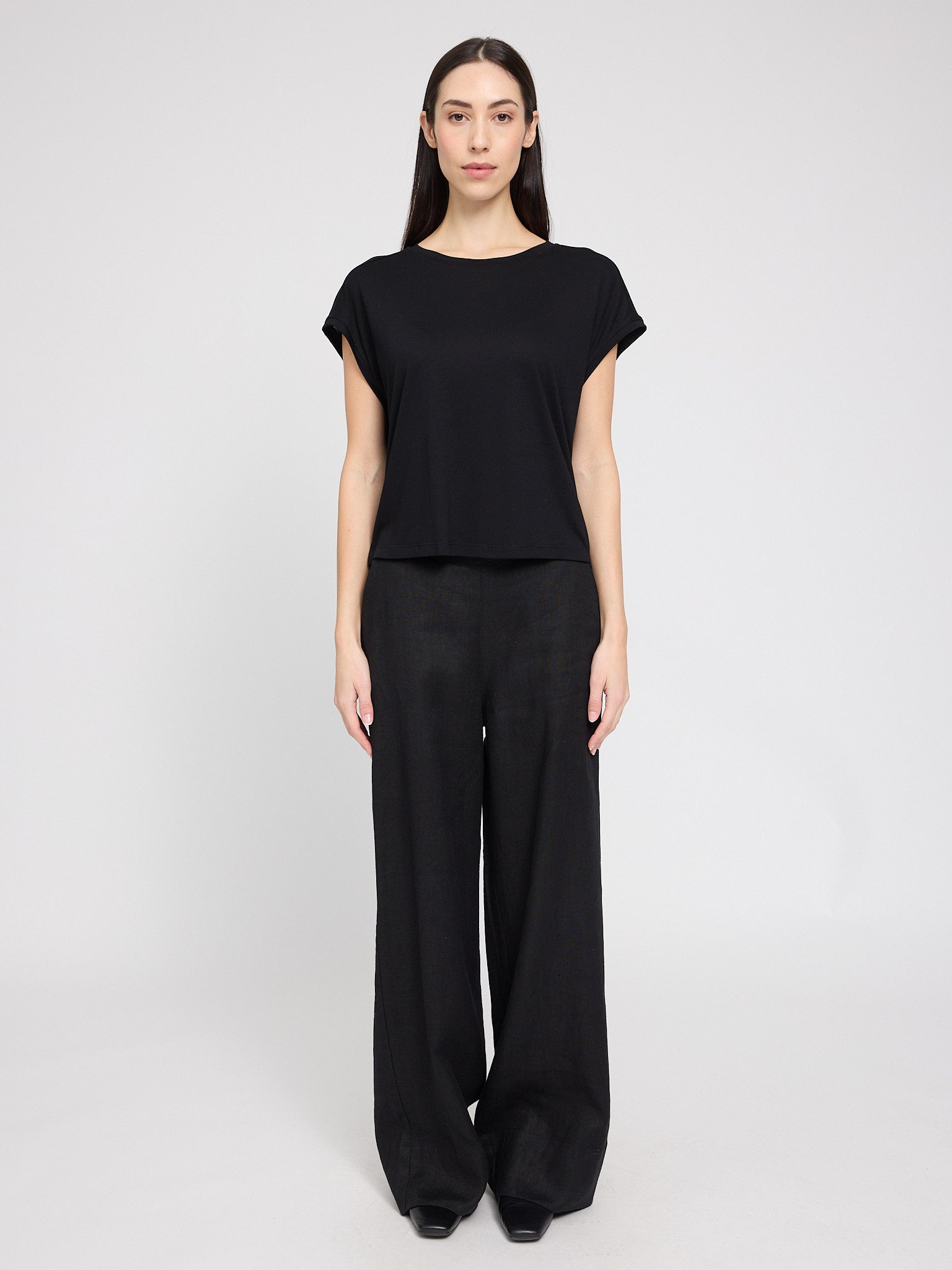 MAZINE Ecovero Viscose Cropped T-Shirt Freizeitshirts /-blusen MAZINE