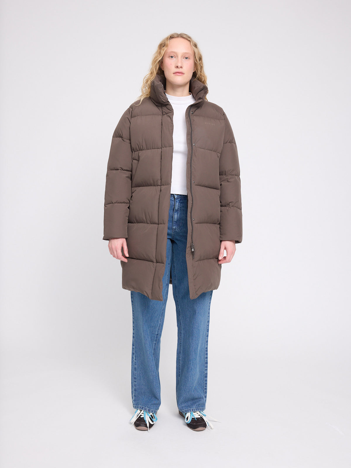 MAZINE Over-Sized Raglan Puffer Coat Freizeitjacken MAZINE mokka XS