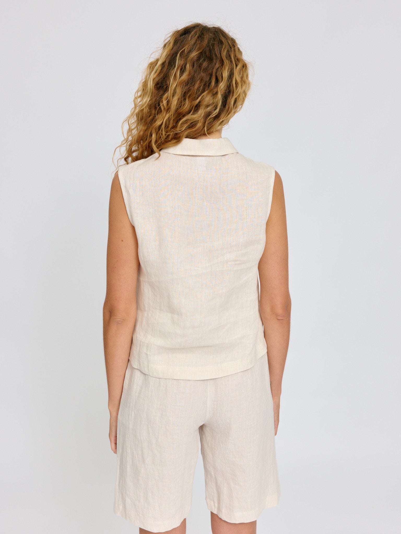 MAZINE Sleeveless Linen Shirt Freizeitshirts /-blusen MAZINE