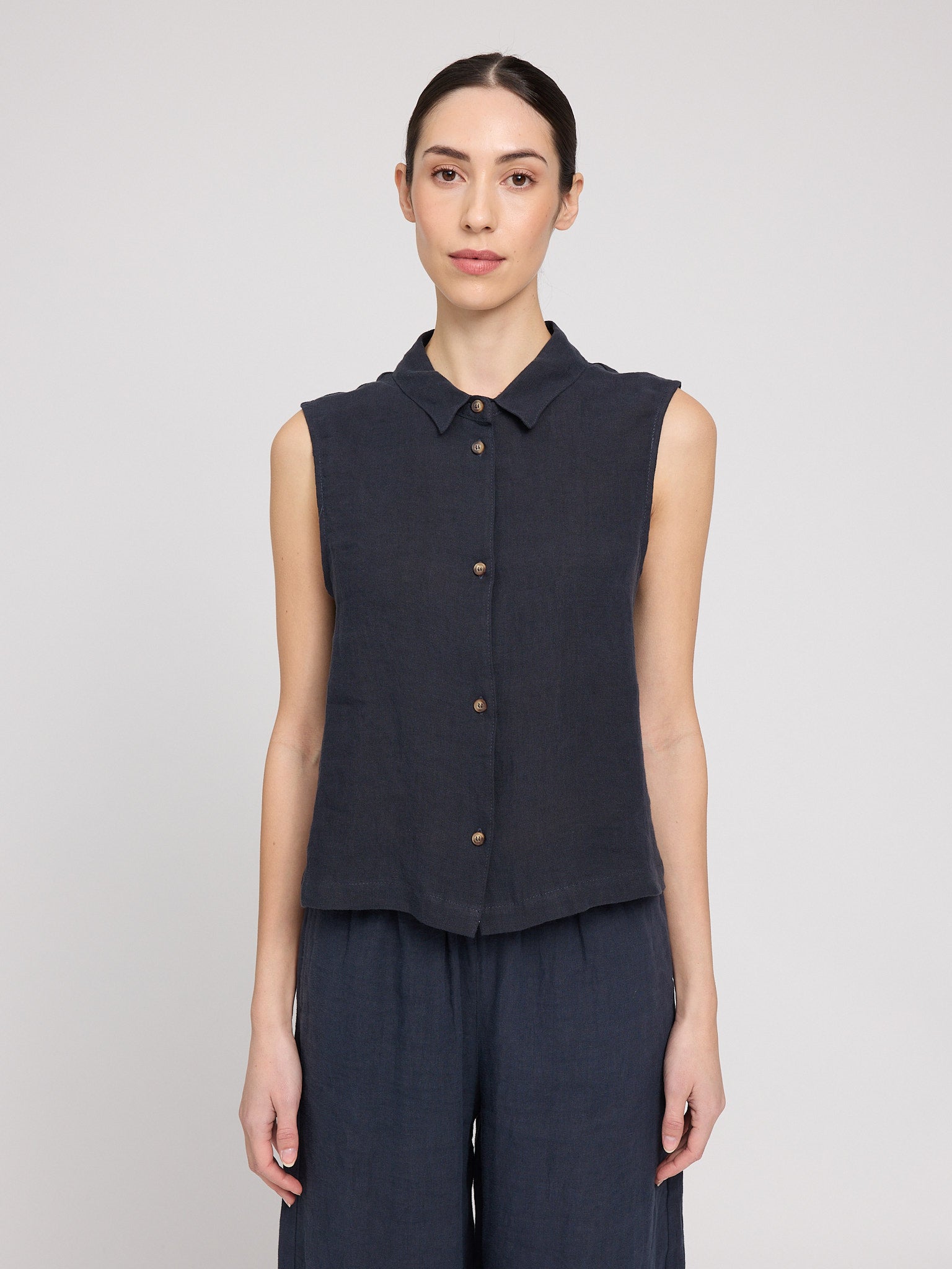 MAZINE Sleeveless Linen Shirt Freizeitshirts /-blusen MAZINE 100 S