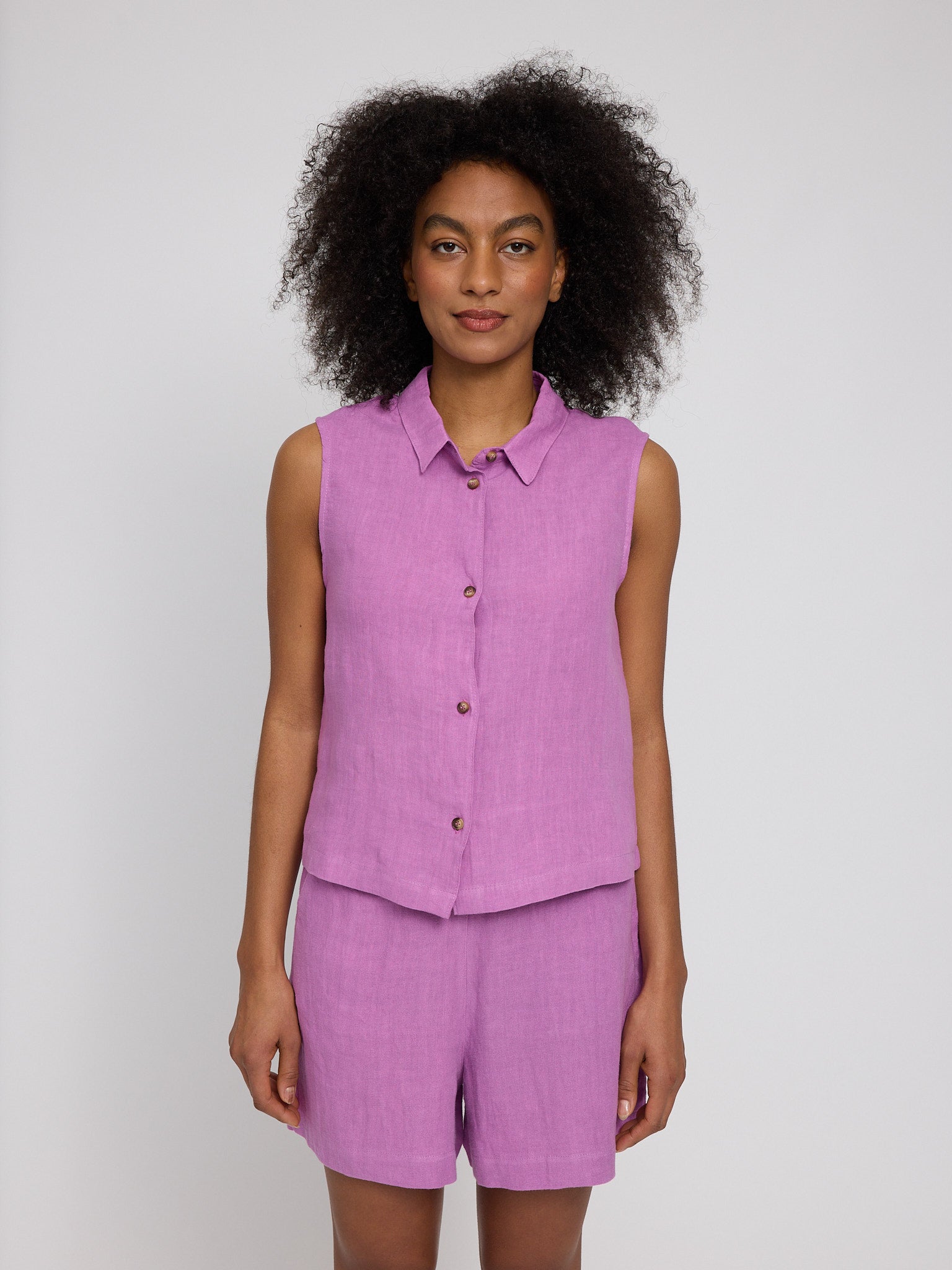MAZINE Sleeveless Linen Shirt Freizeitshirts /-blusen MAZINE 163 S