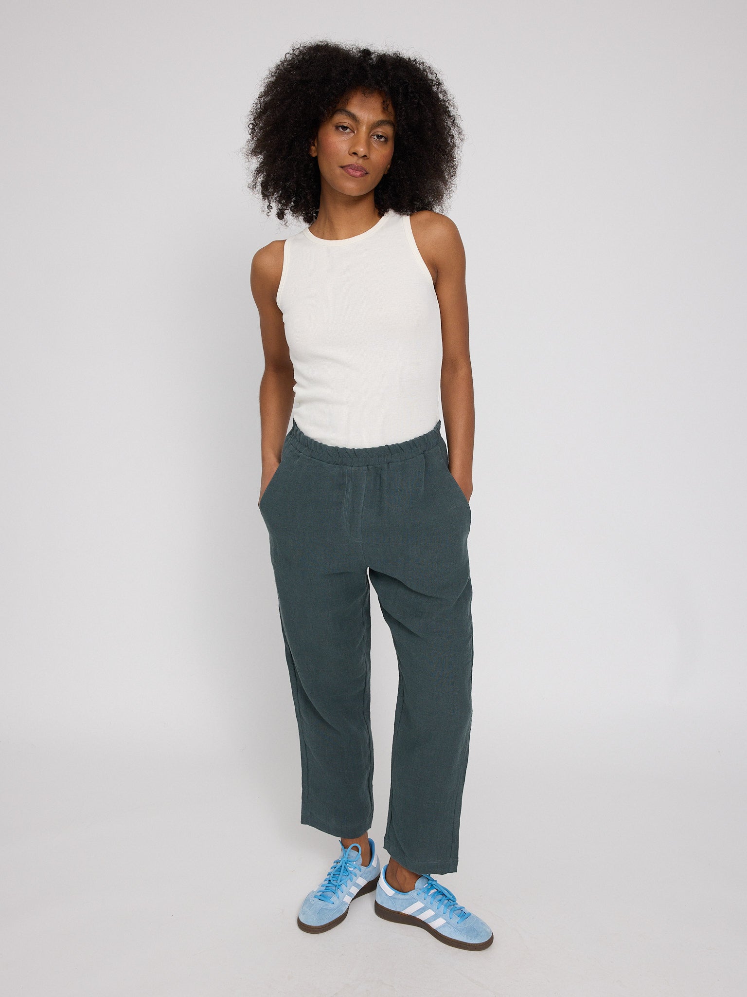MAZINE Straight Leg Linen Pants Freizeithosen MAZINE