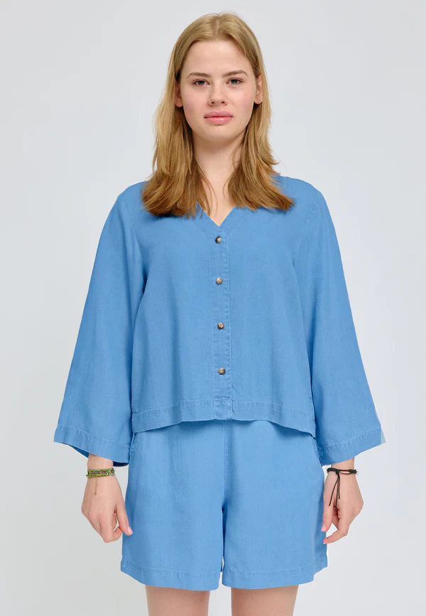 MAZINE V-Neck Tencel Blouse Freizeitshirts /-blusen MAZINE