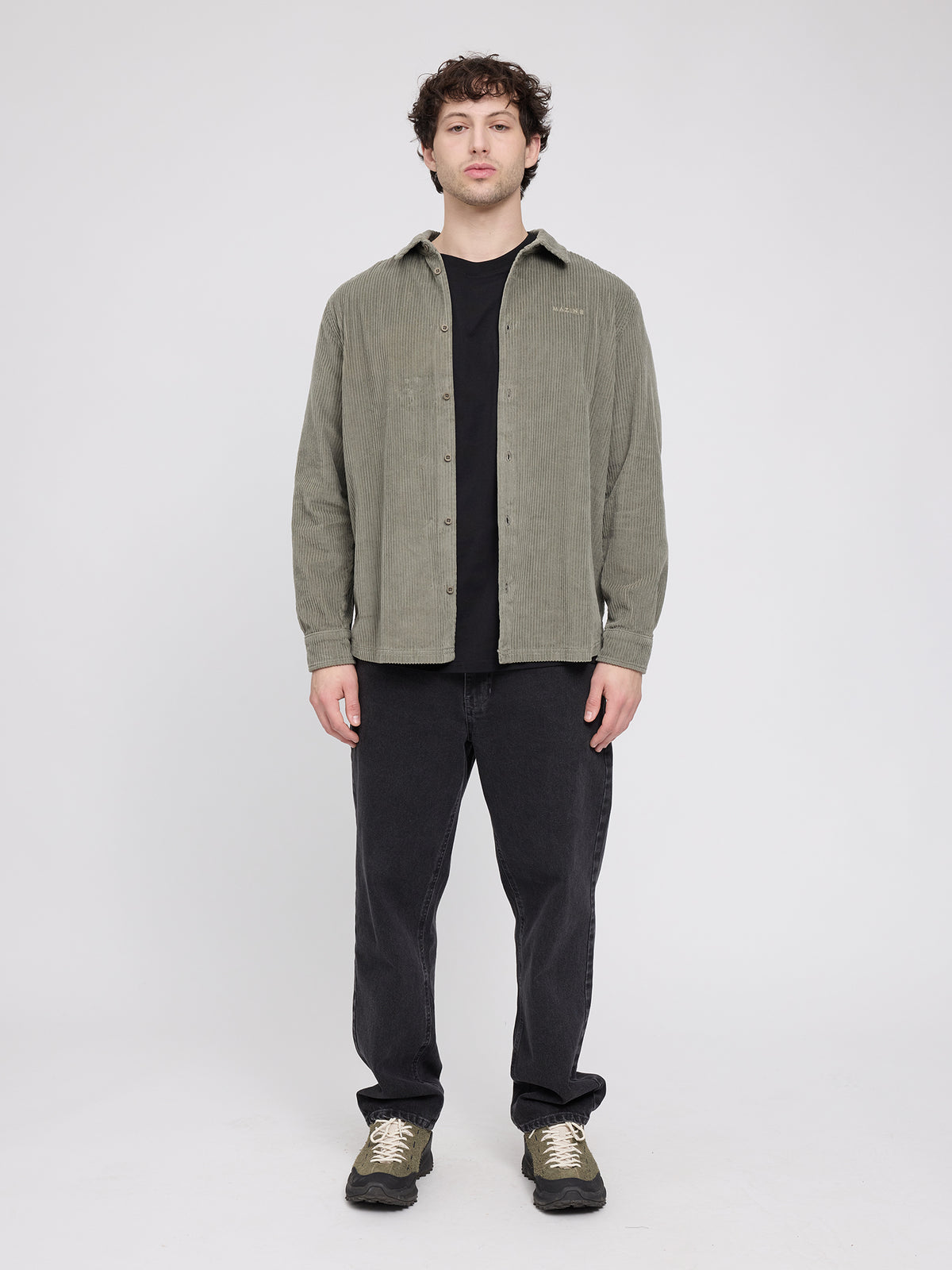 MAZINE Wide Corduroy Shirt Freizeitshirts /-hemden MAZINE light bottle S