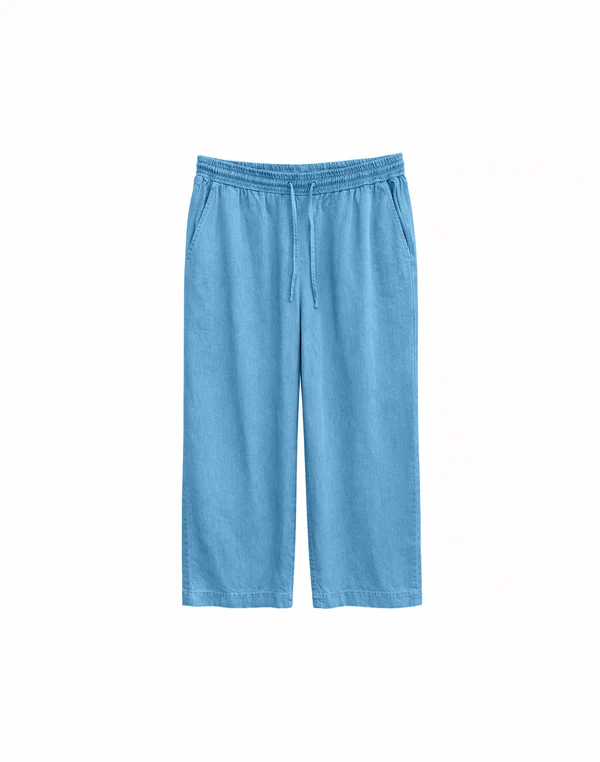 MAZINE Wide Leg Tencel Pants Elastic Freizeithosen MAZINE dark blue wash XS