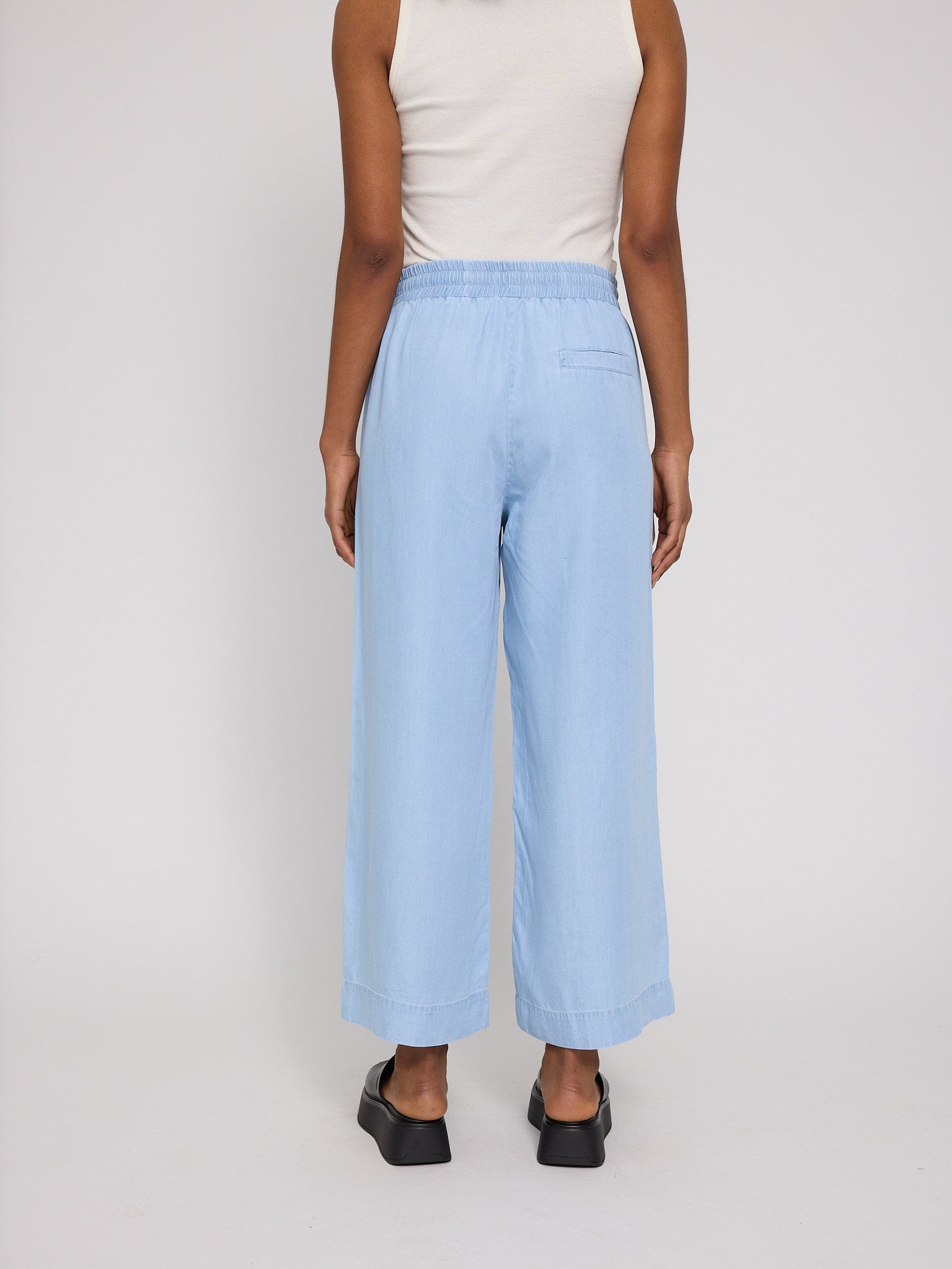 MAZINE Wide Leg Tencel Pants Elastic Freizeithosen MAZINE
