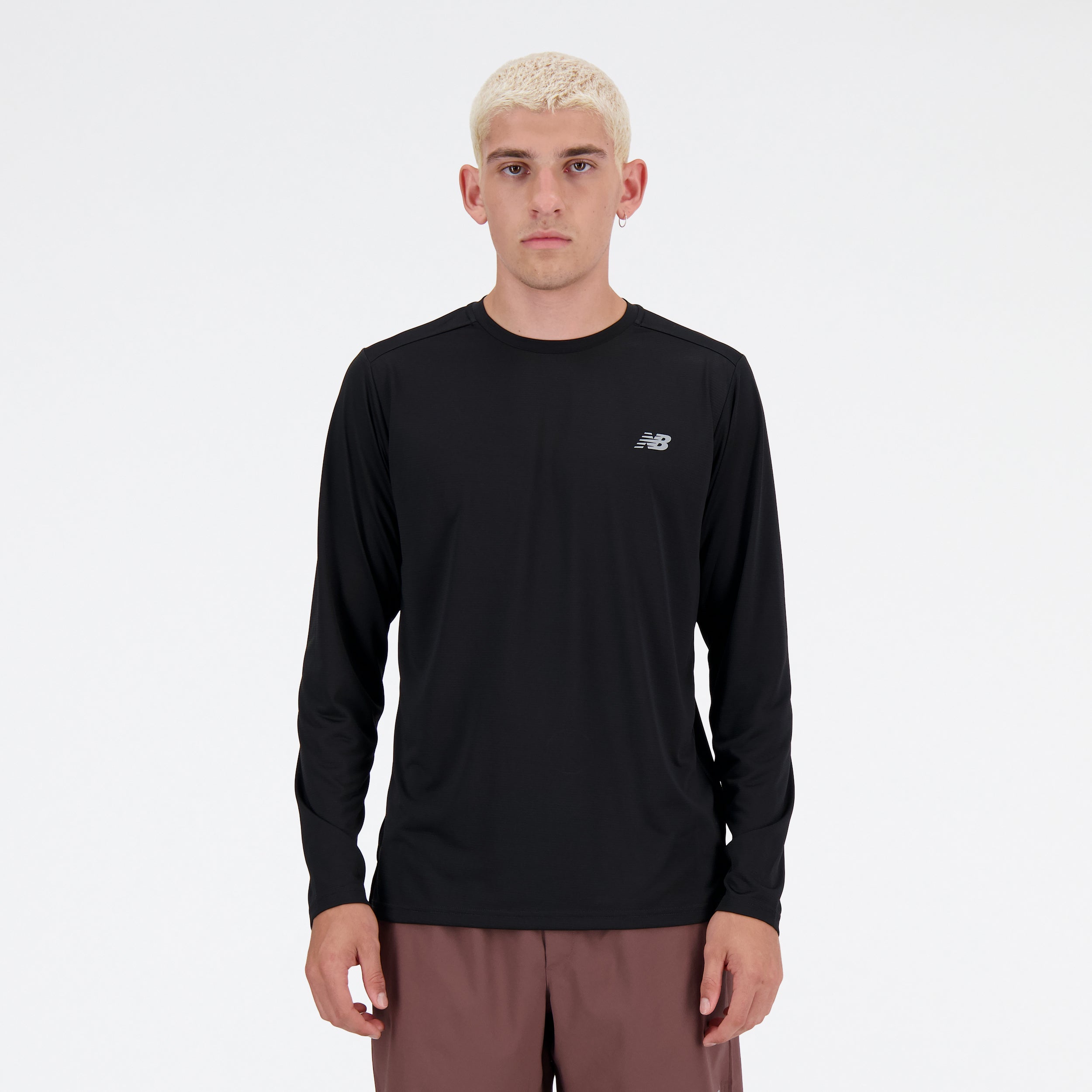 NEW BALANCE Mens Running LS Top Laufshirts NEW BALANCE Black BK S