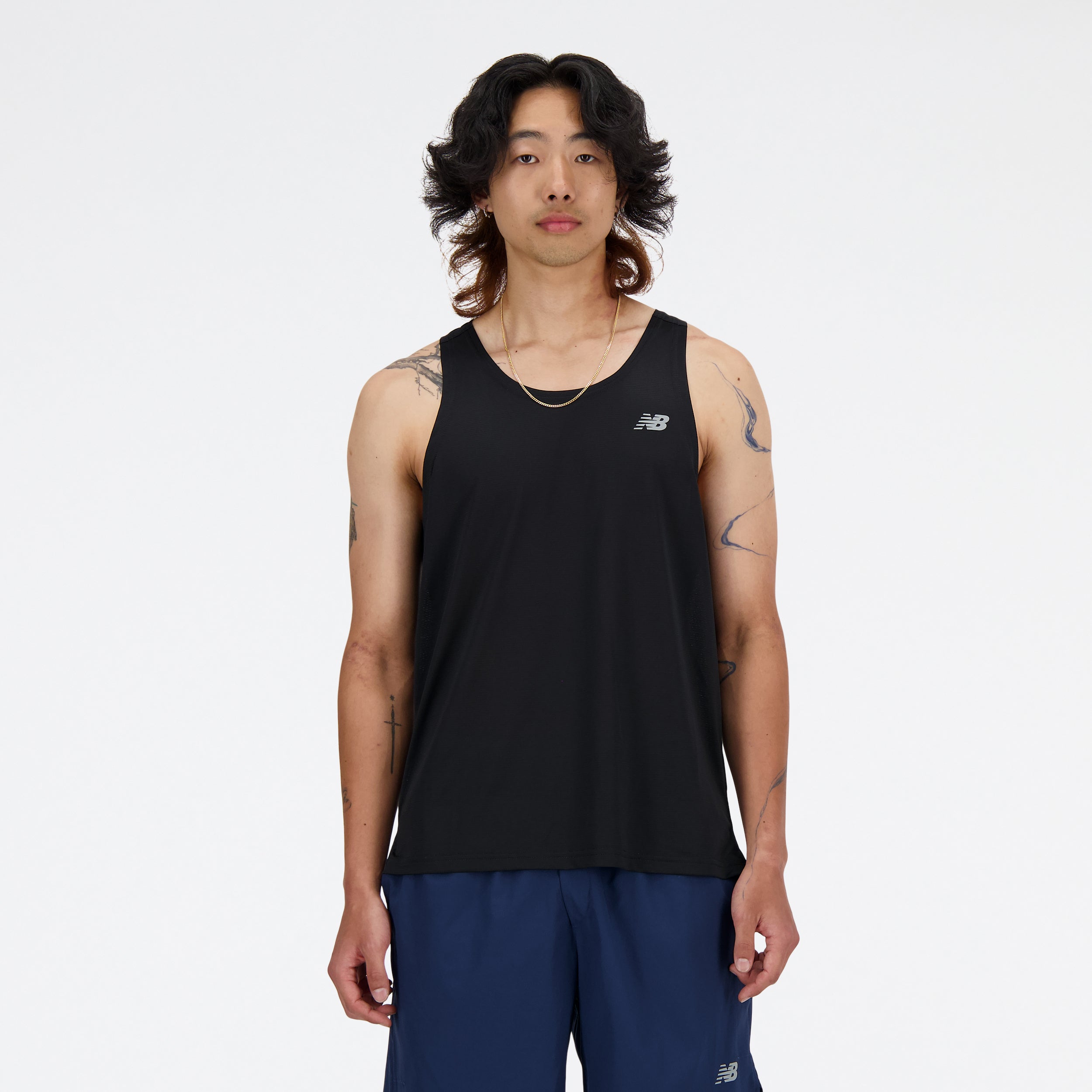 NEW BALANCE Mens Running Tanks/Singlet Laufshirts NEW BALANCE Black BK S