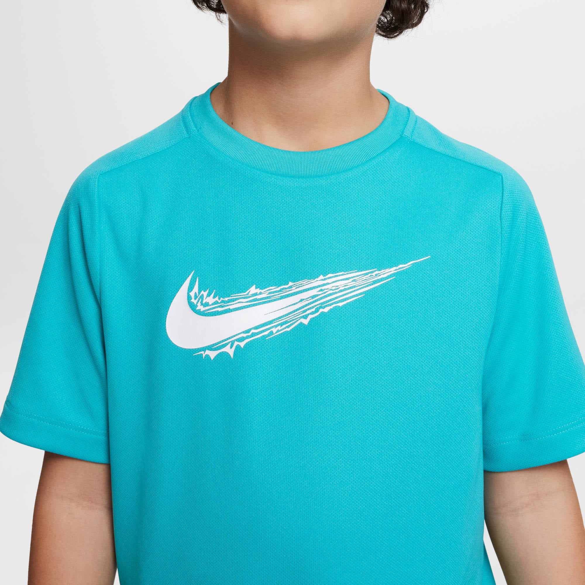 NIKE B NK DF MULTI SS TOP HBR 345 DUSTY CACTUS/WHITE NIKE