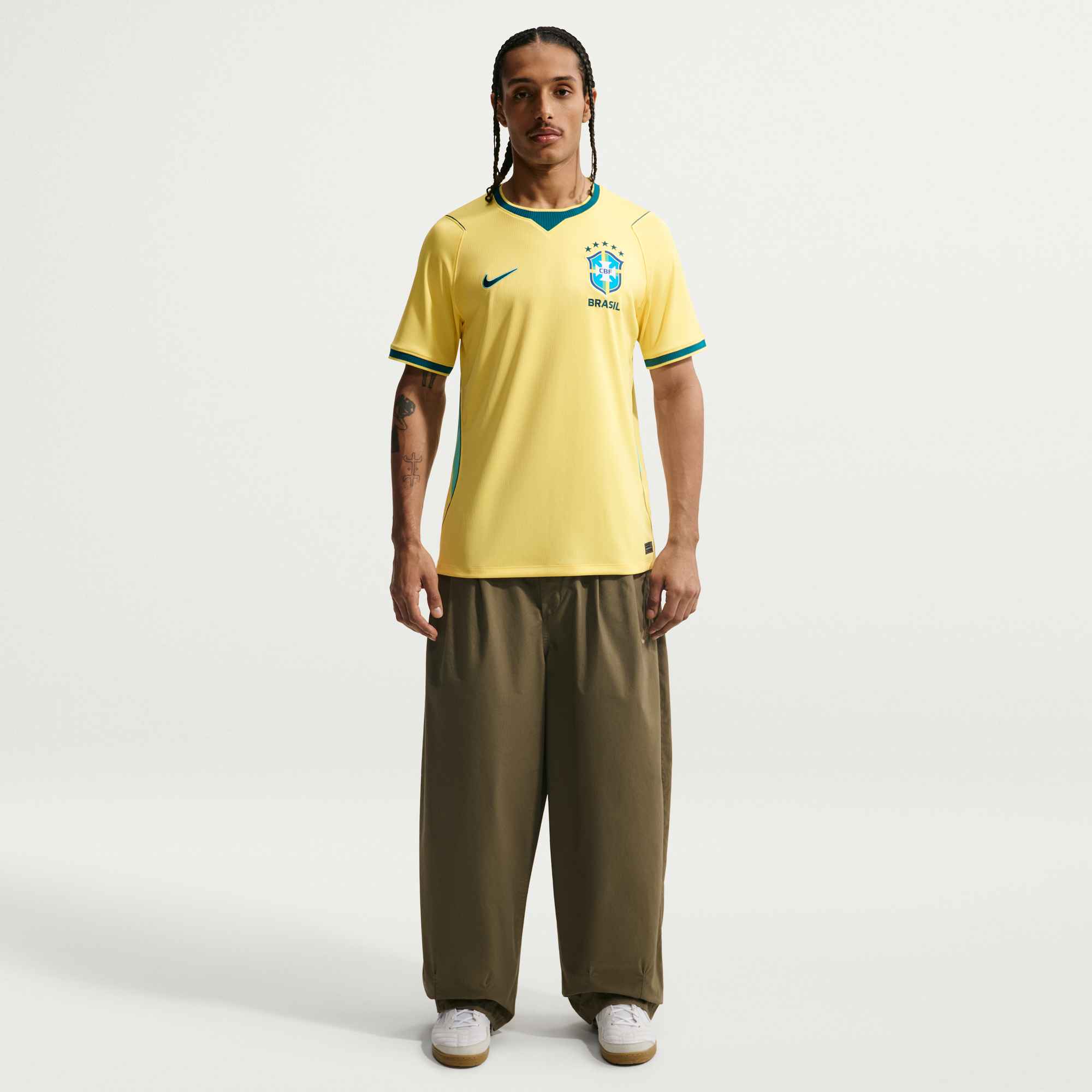 NIKE CBF M NK DF JSY SS STAD HM Fanartikel NIKE CANARY/LIGHT MENTA/GEODE TEAL S
