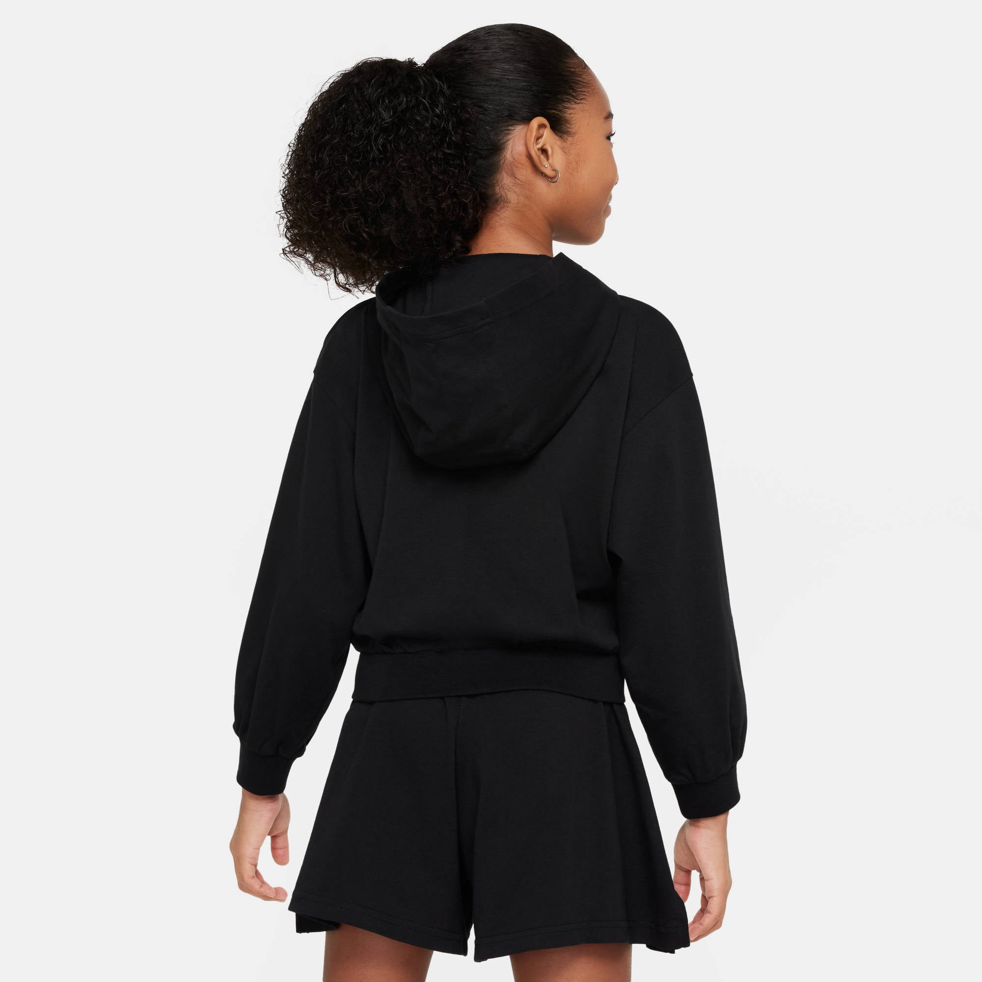 NIKE G NSW FZ HDY JSY LBR 010 BLACK/FLAT PEWTER Freizeitpullover NIKE