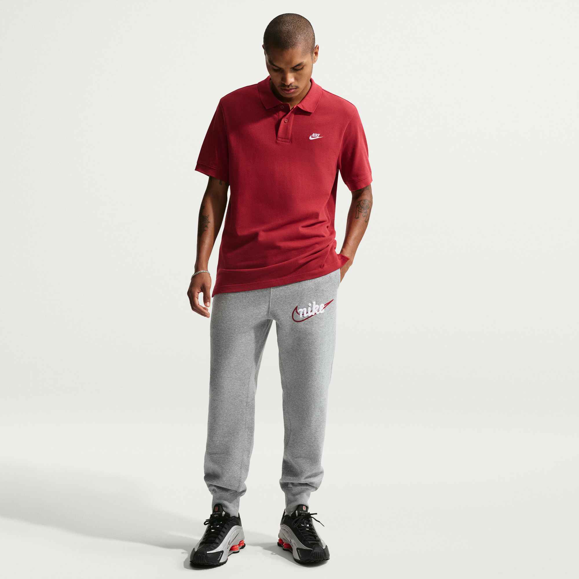 NIKE M NK CLUB BB JGGR CTB Trainingshosen & Jogginghosen NIKE DK GREY HEATHER S