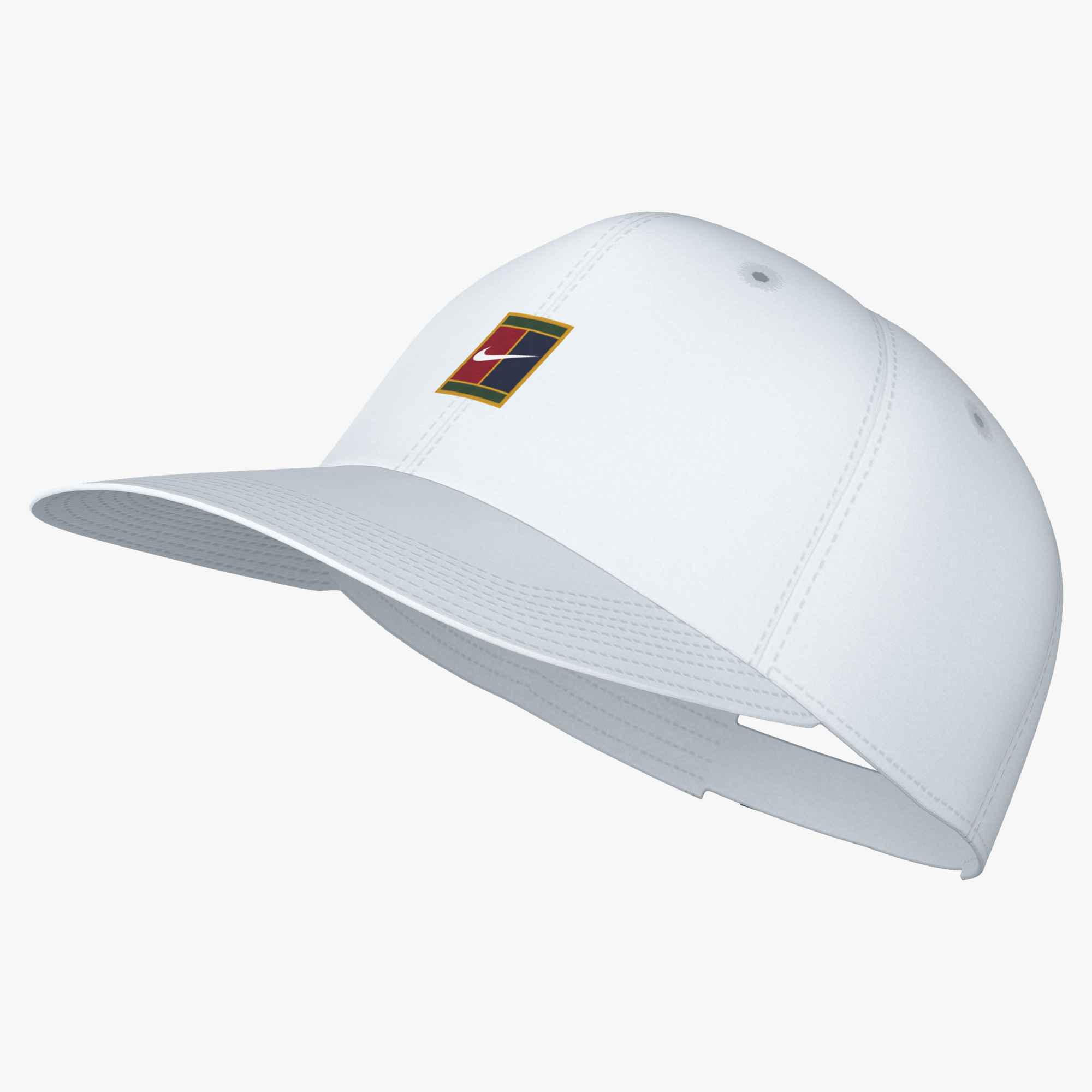 NIKE U NK CLUB CAP CB COURT Caps NIKE WHITE/BLACK S/M
