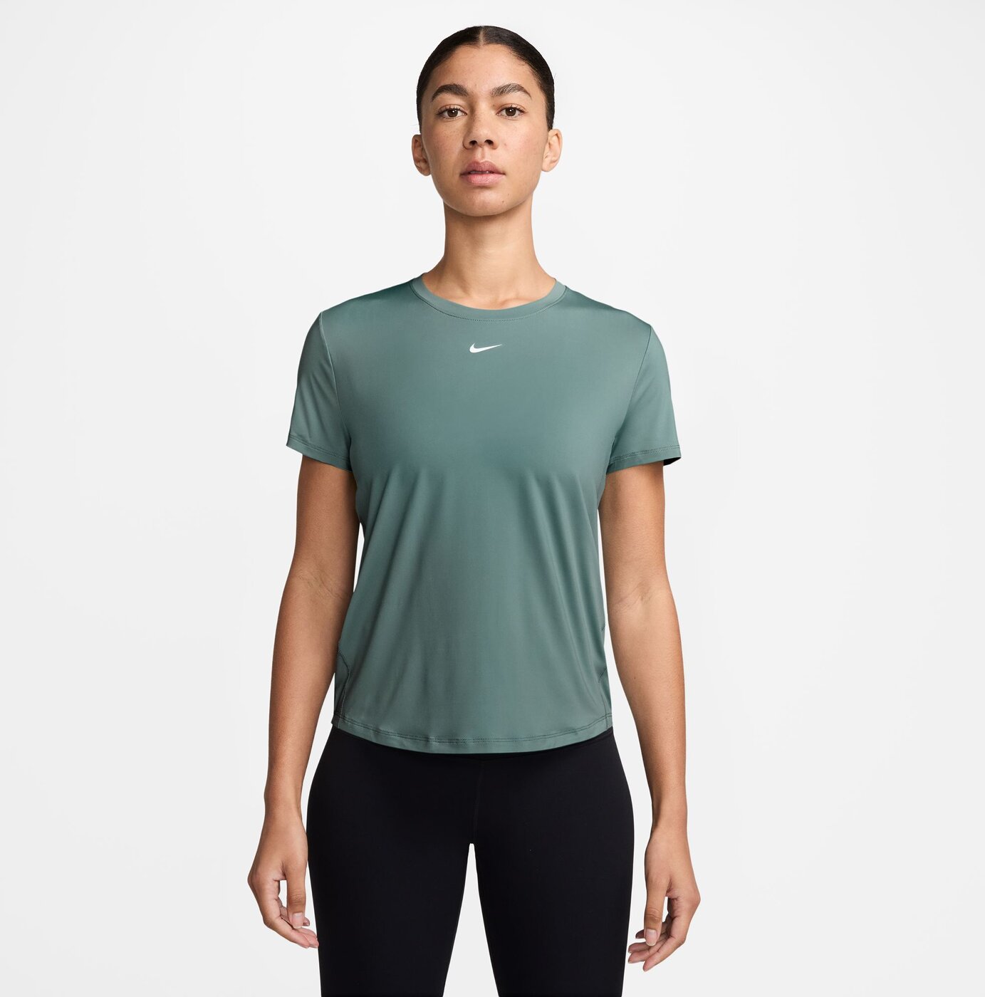 NIKE W NK ONE CLASSIC DF SS TOP WT Trainingsshirts NIKE BLACK/LEGEND BLUE/LEGEND BLUE XS