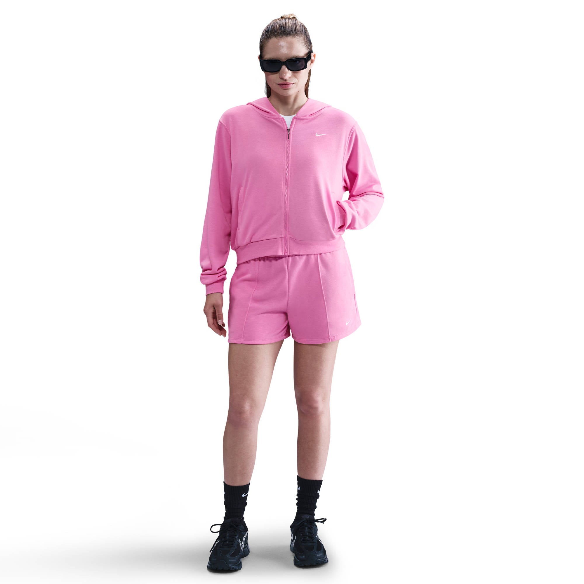 NIKE W NSW NK CHLL FT FZ HDY Freizeitshirts /-blusen NIKE PLAYFUL PINK/PINK FOAM/WHITE XS
