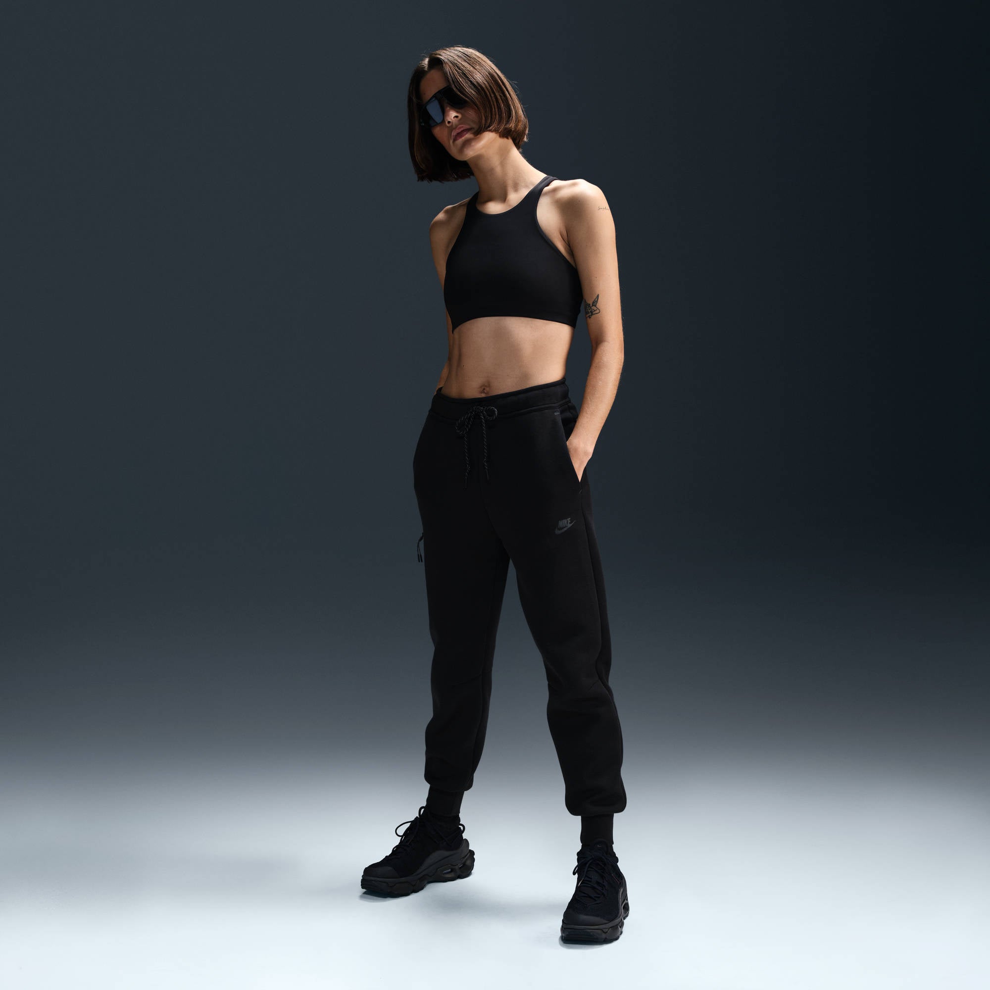 NIKE W NSW TCH FLC MR JGGER 2 Trainingshosen & Jogginghosen NIKE BLACK/BLACK XS