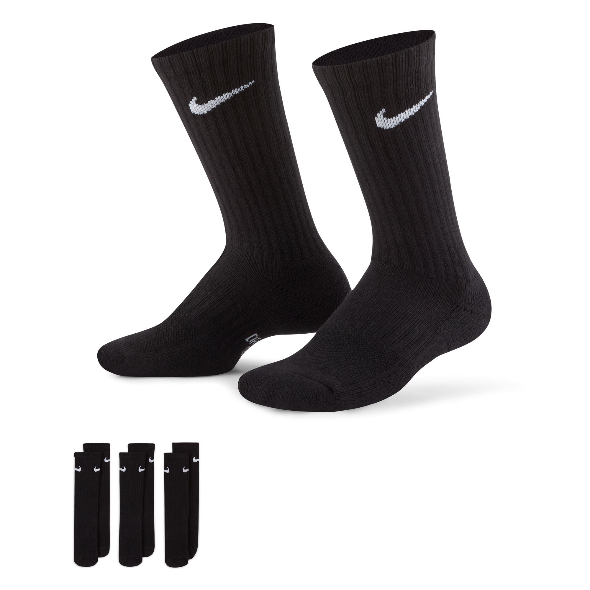 NIKE Y NK EVRY CUSH CREW 3PR Socken NIKE