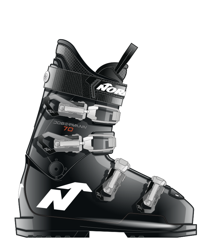 NORDICA DOBERMANN 70 Skischuhe NORDICA BLACK 25,5
