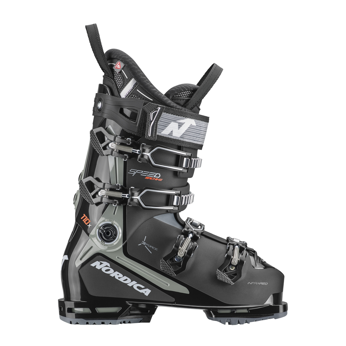 NORDICA SPEEDMACHINE 3 110 X (GW) Skischuhe NORDICA M41 SCHWARZ-DUNKELGRAU-ROT 26,5
